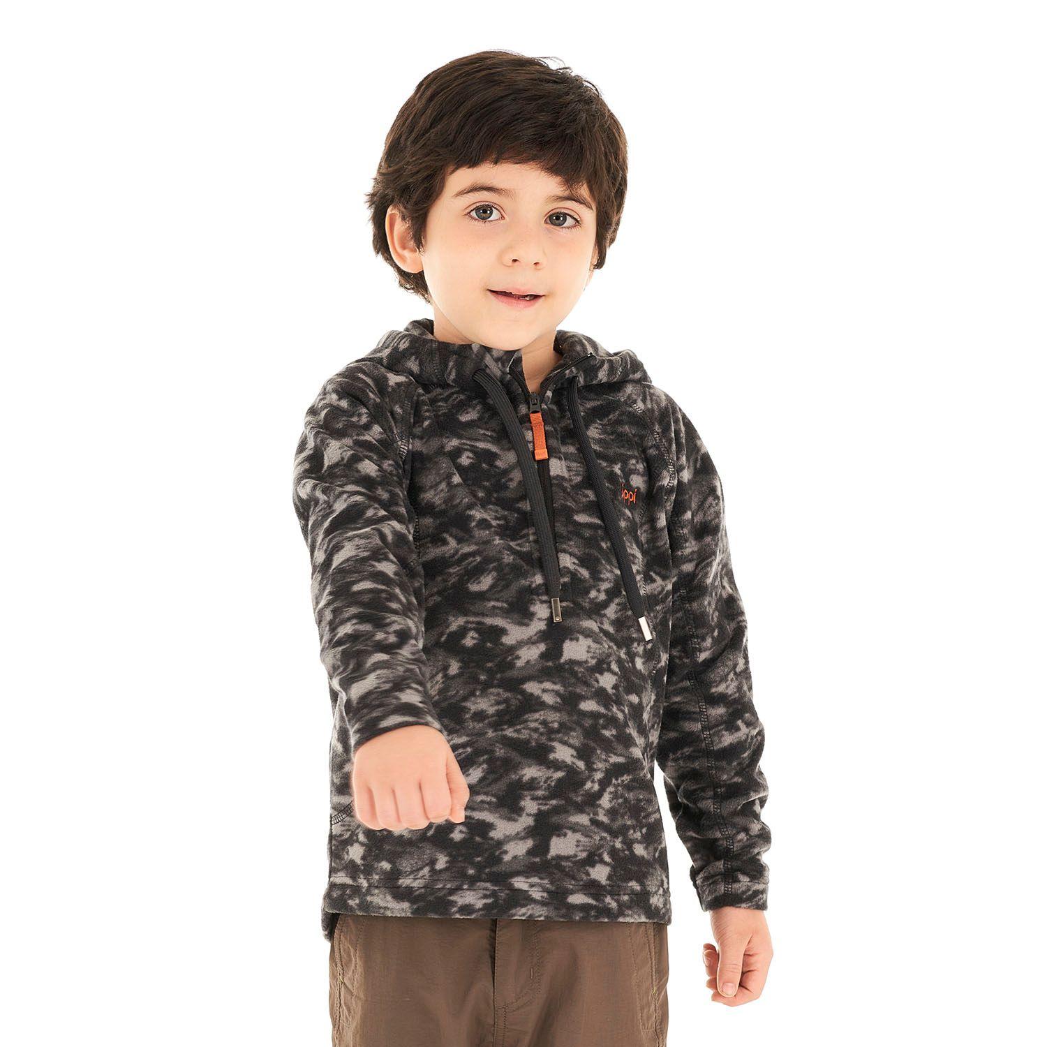 Chaqueta Niño Cold Day Therm-Pro Hoody Jacket Print Gris Lippi I21-1