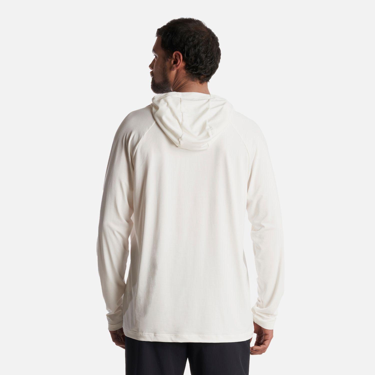 Polera Hombre Sun Action Hoody Q-Dry T-Shirt Blanco Lippi-3