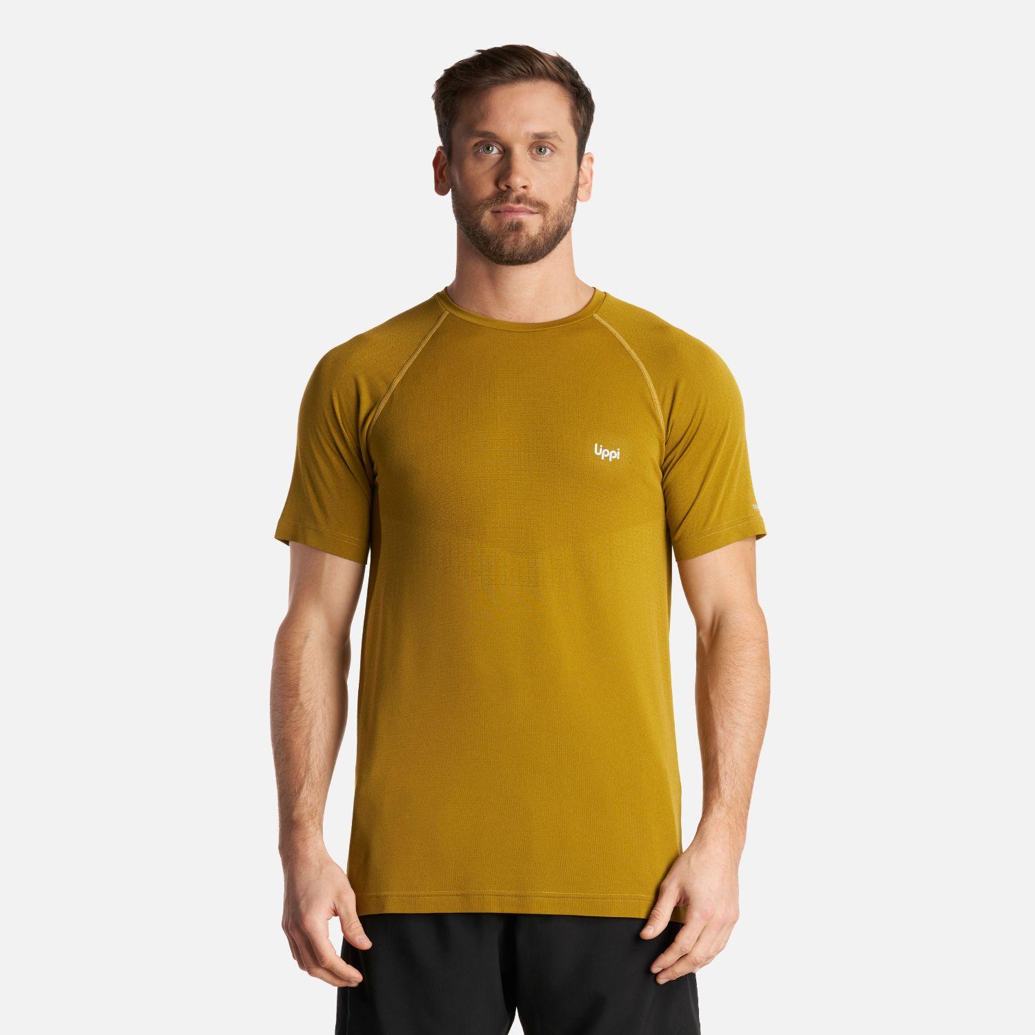 Polera Hombre Essential Sport T-Shirt Mostaza Oscuro Lippi-1