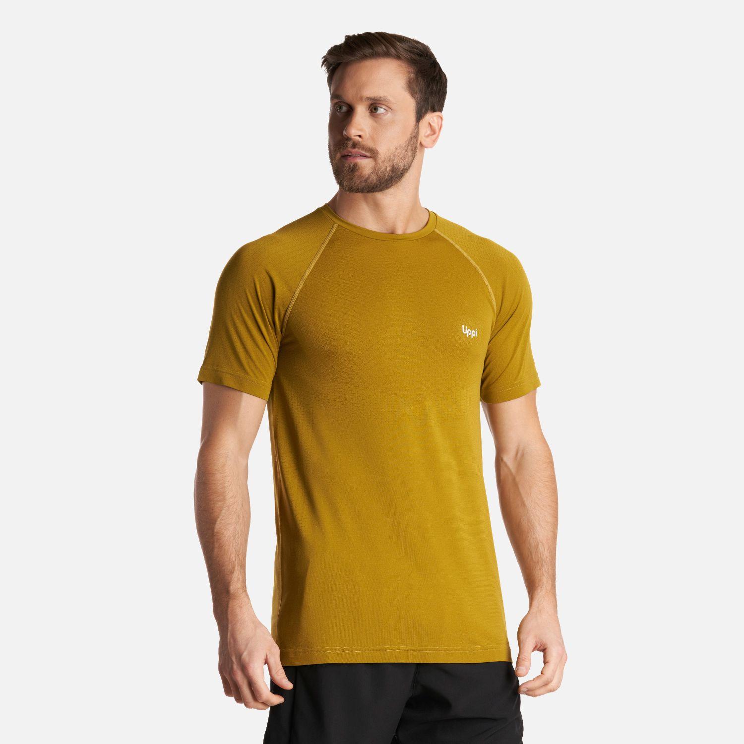 Polera Hombre Essential Sport T-Shirt Mostaza Oscuro Lippi-2