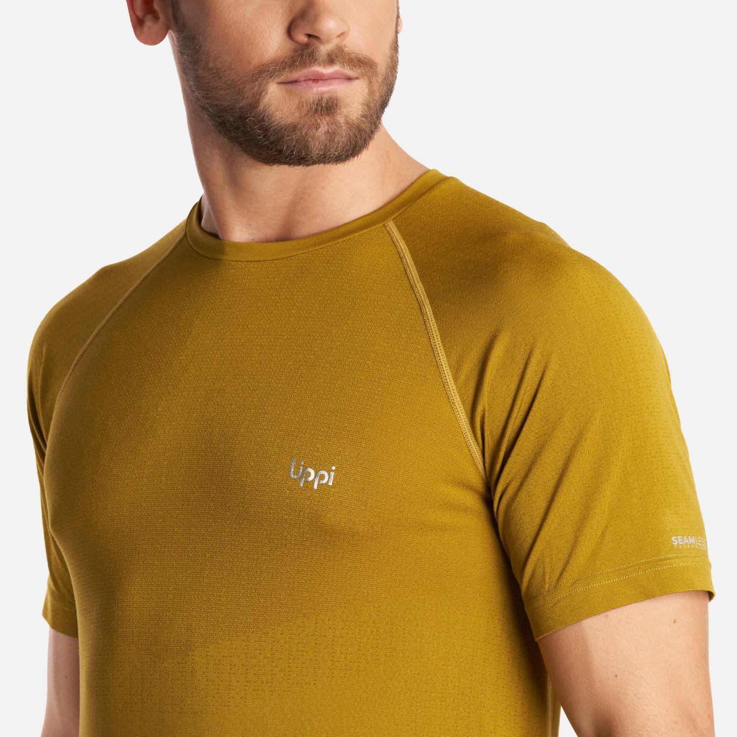 Polera Hombre Essential Sport T-Shirt Mostaza Oscuro Lippi-4