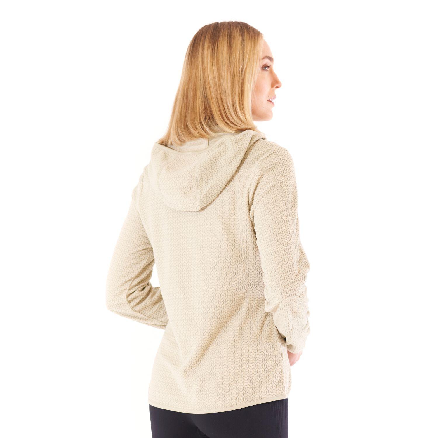 Poleron Mujer Jacaranda Nano-F 14 Zip Hoody Crudo Lippi V21-3
