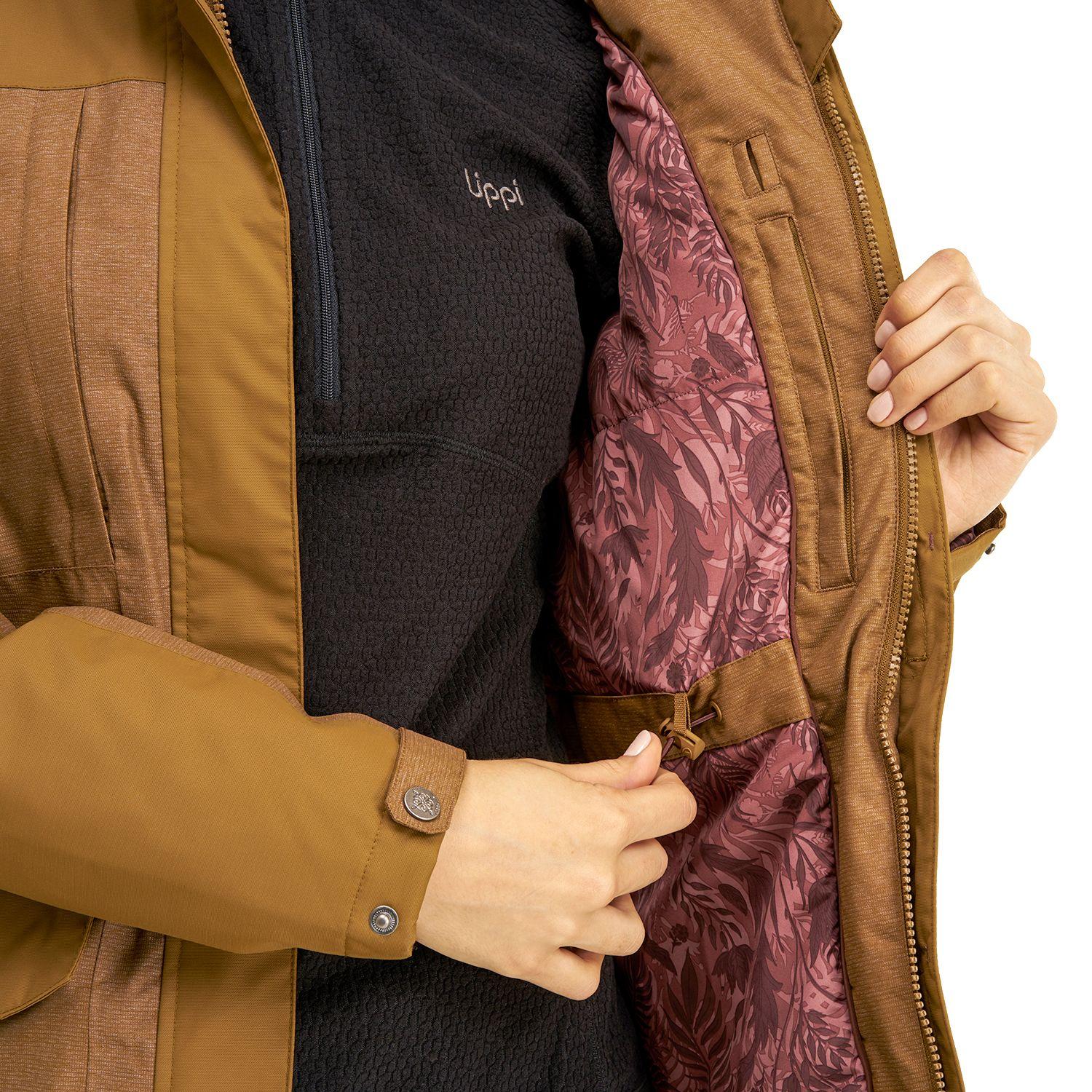 Chaqueta Mujer Grove B-Dry Hoody Jacket Melange Mostaza Lippi-7