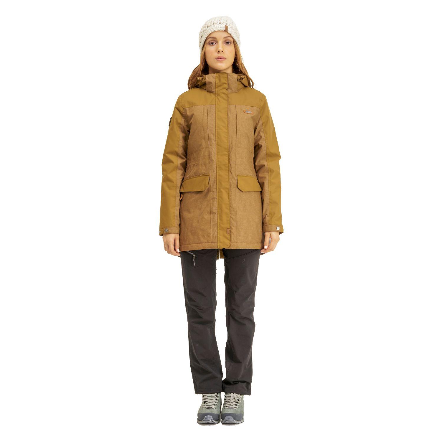 Chaqueta Mujer Grove B-Dry Hoody Jacket Melange Mostaza Lippi-8