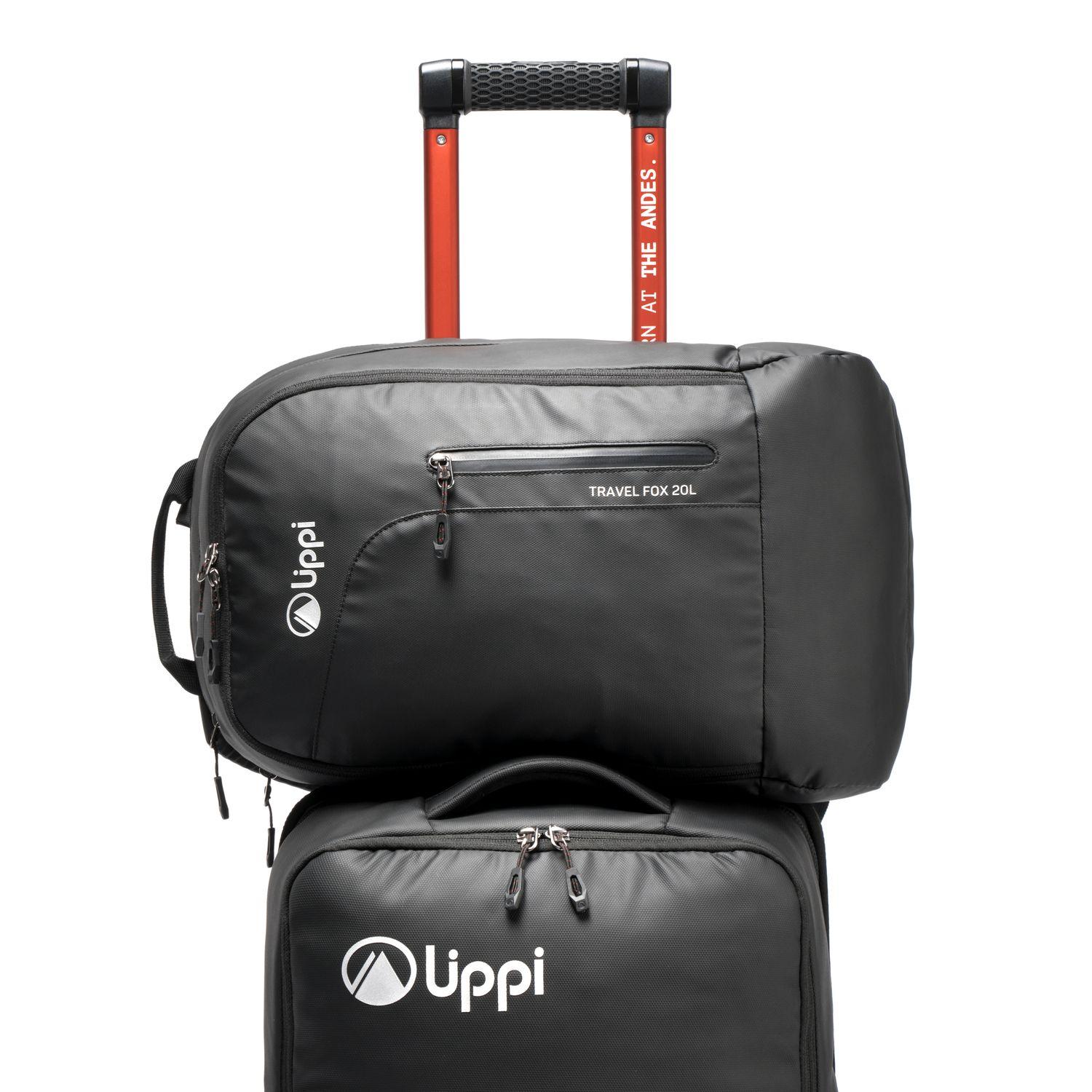 Bolso Unisex Travel Fox wheel Duffel 45L Negro Lippi-3