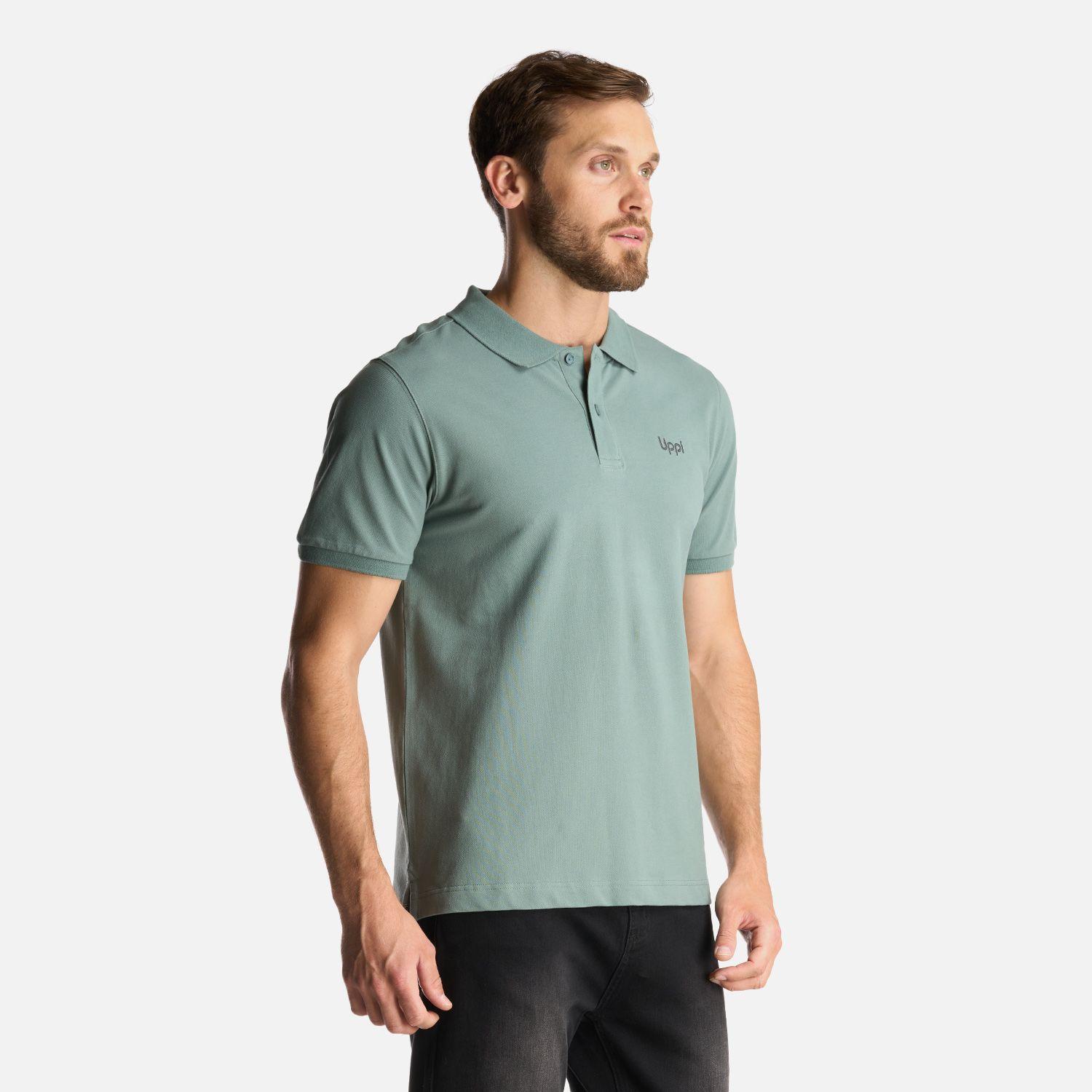 Polera Hombre First Class Elastic Polo Jade Oscuro Lippi I24-2