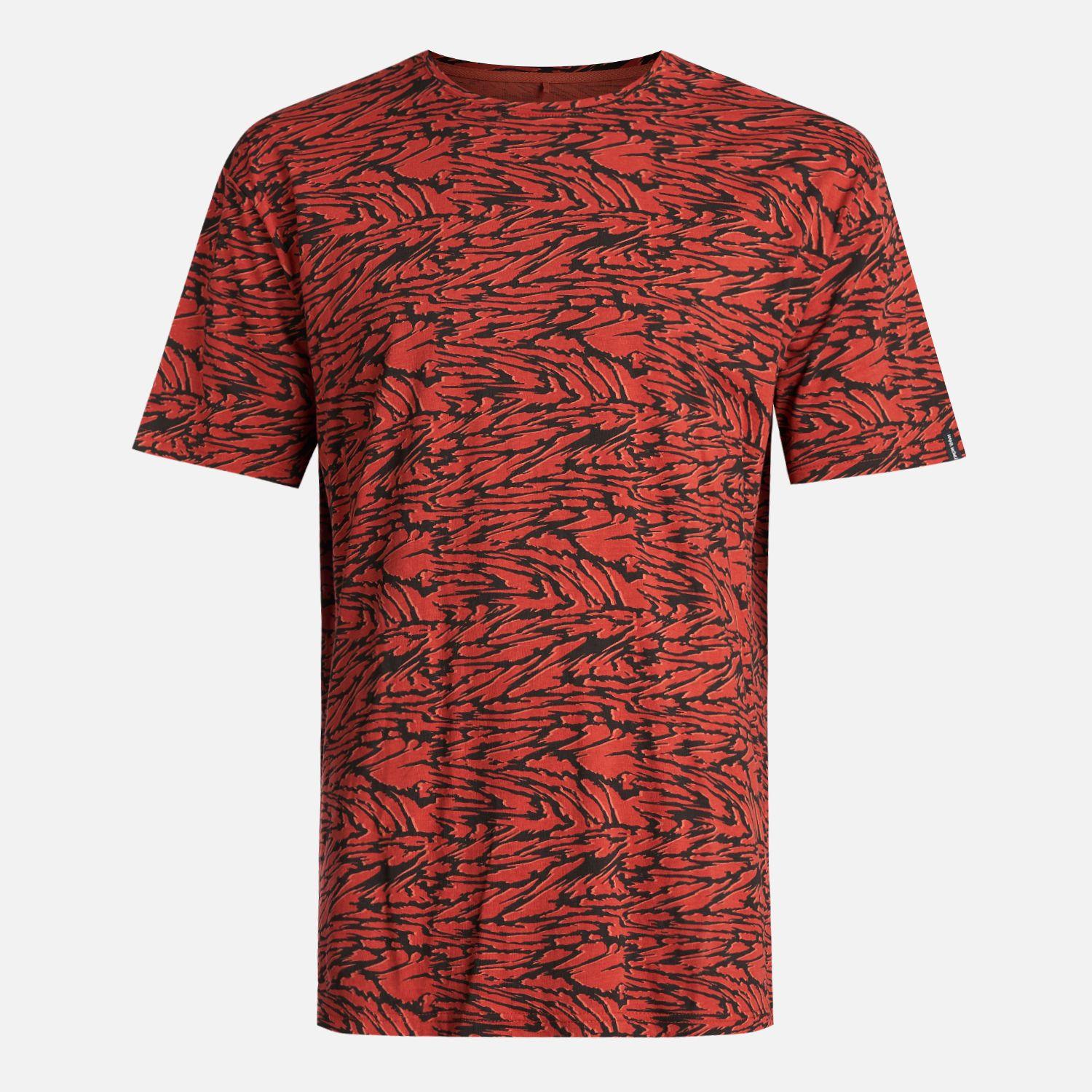Polera Hombre Frecuencia Rojo Anaranjado Haka Honu-0