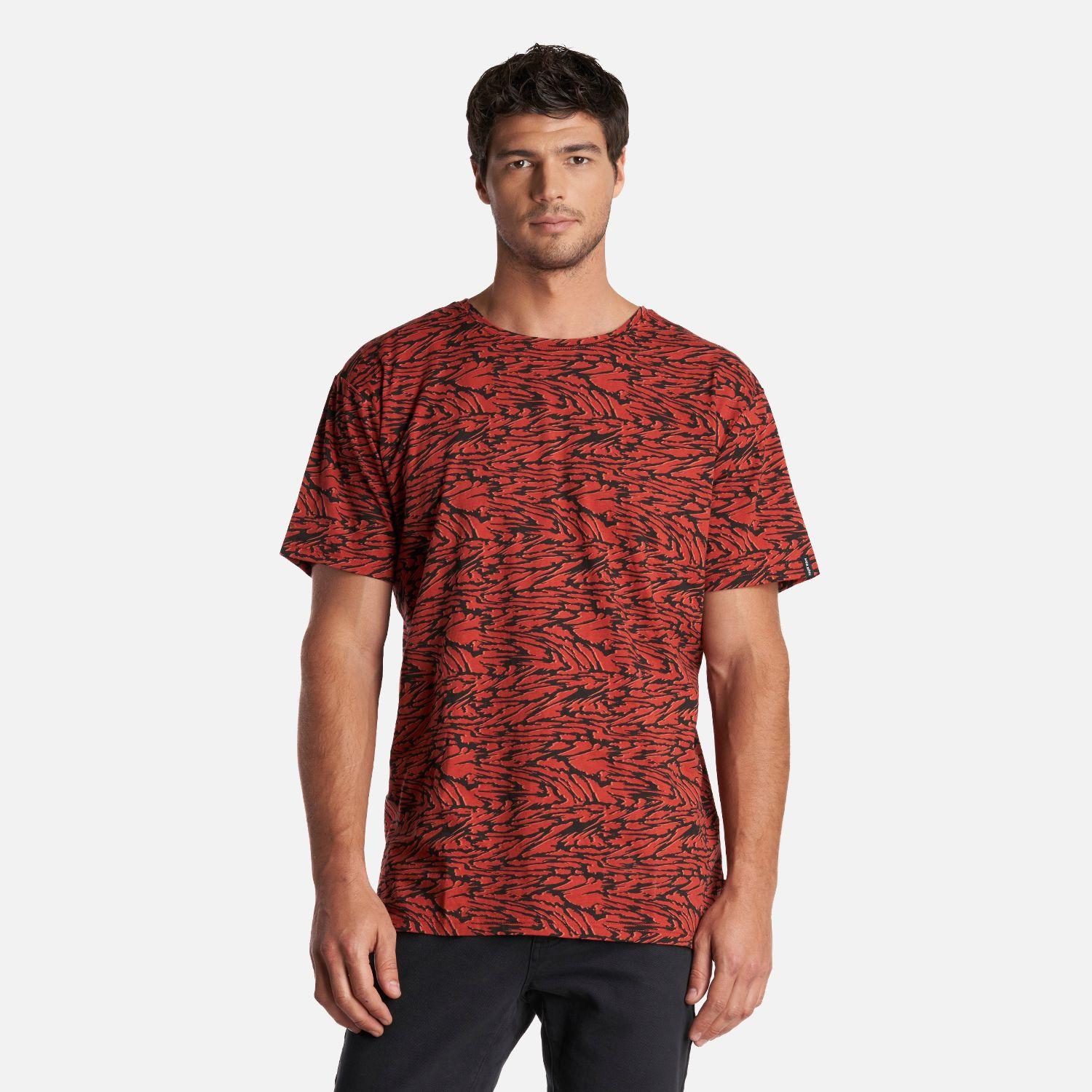 Polera Hombre Frecuencia Rojo Anaranjado Haka Honu-1