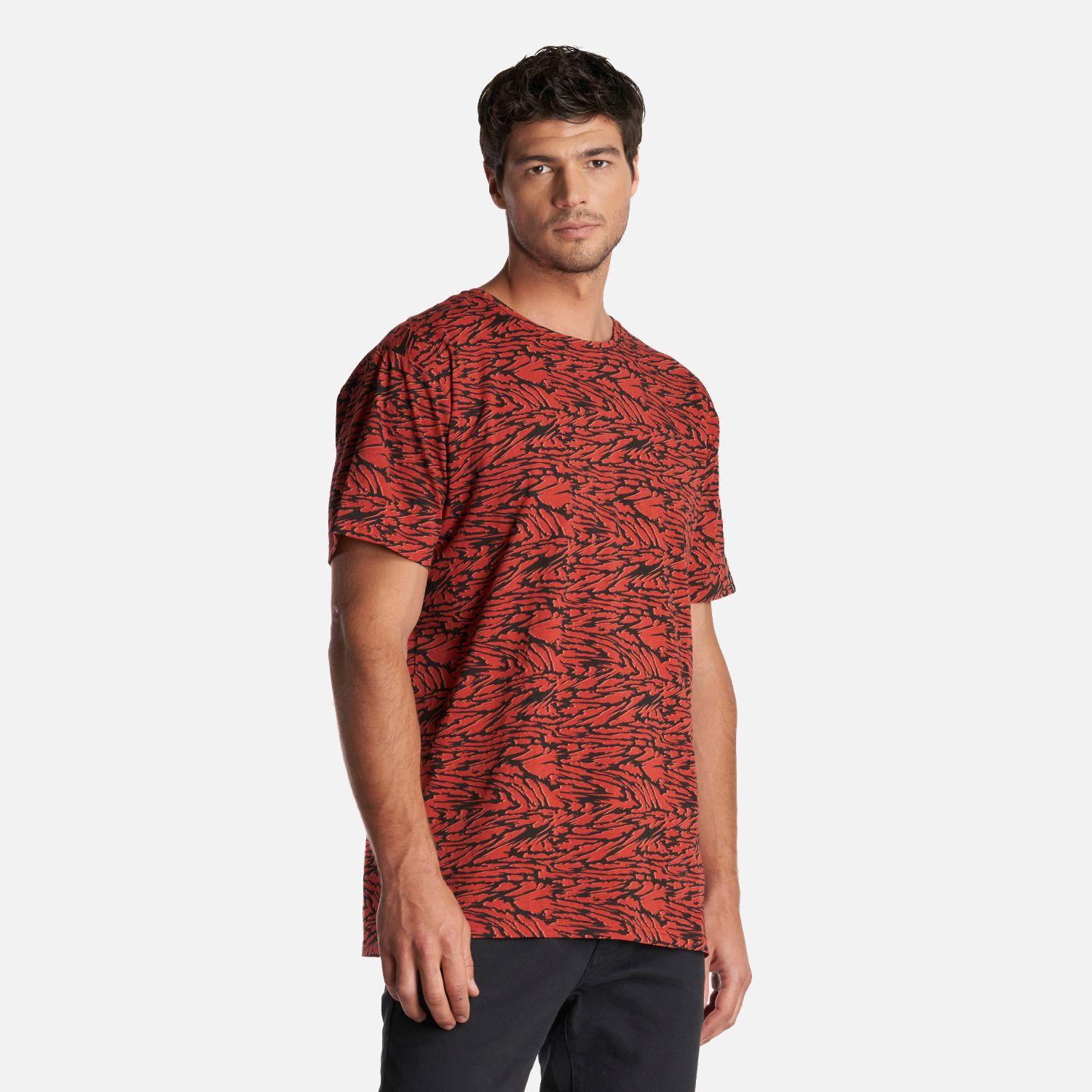 Polera Hombre Frecuencia Rojo Anaranjado Haka Honu-2