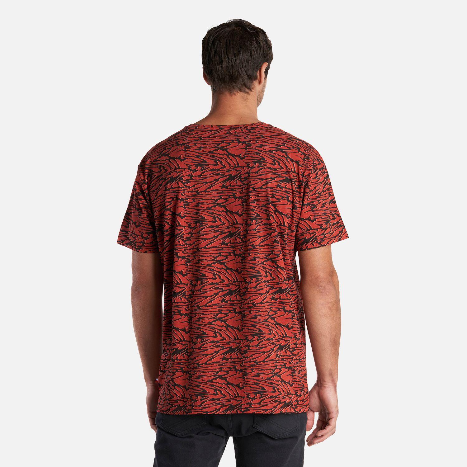 Polera Hombre Frecuencia Rojo Anaranjado Haka Honu-3