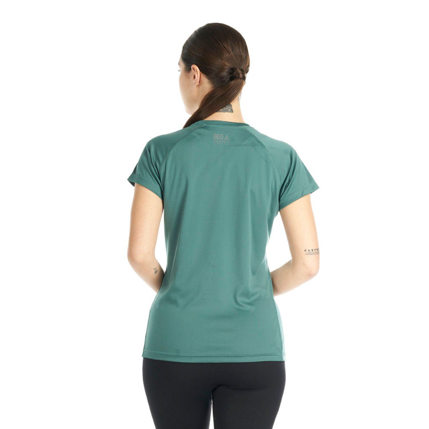 Polera Mujer Fauna Turquesa Verde Geography-2