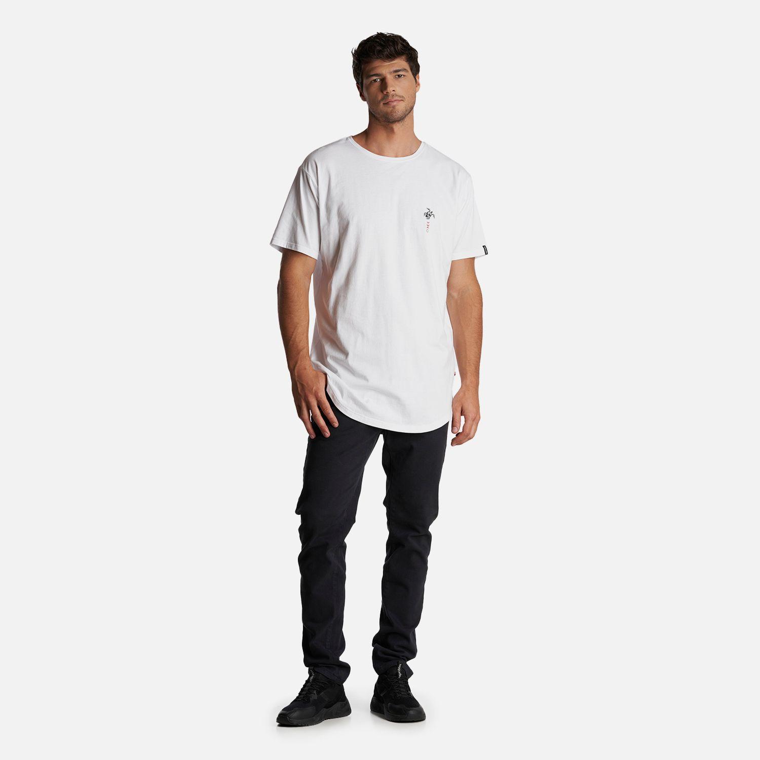 Polera Hombre Fauna Onirica Blanco Haka Honu-5