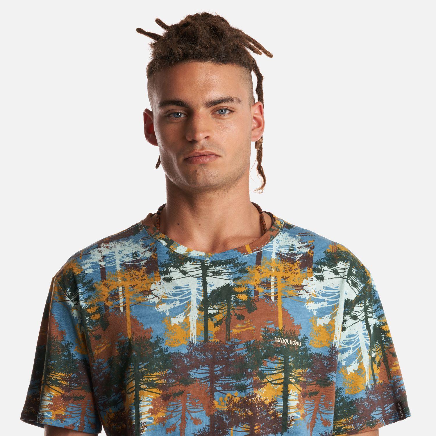 Polera Hombre Araucaria Print Calipso Haka Honu-4