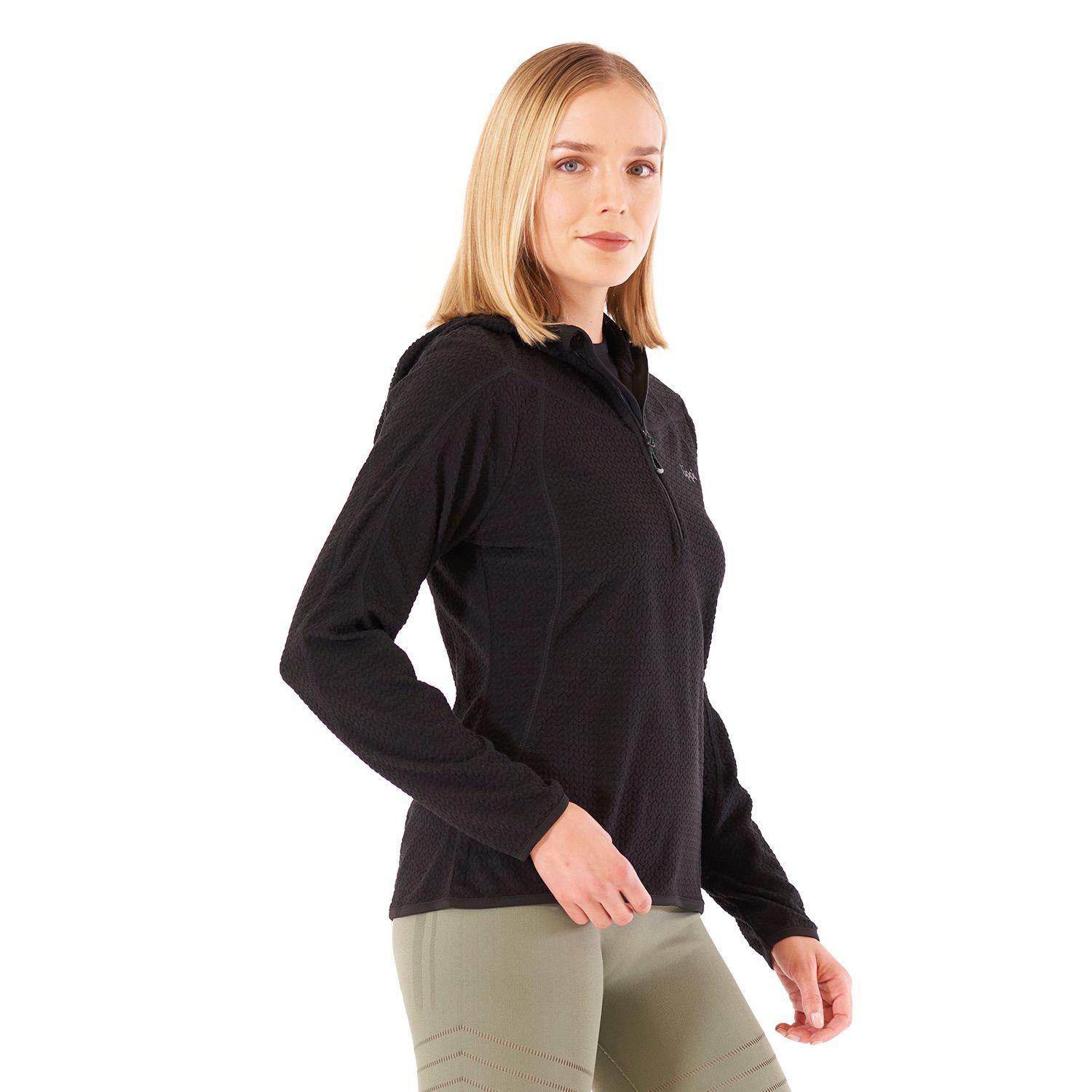Poleron Mujer Jacaranda Nano-F 14 Zip Hoody Negro Lippi V22-2