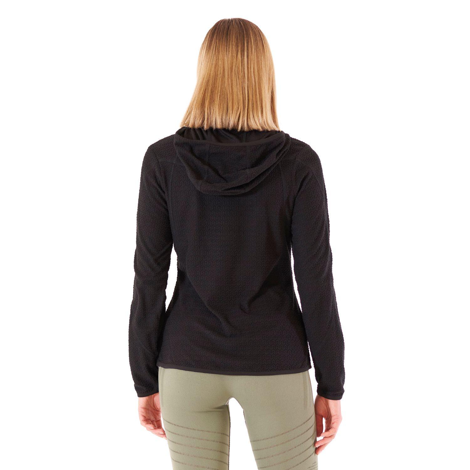 Poleron Mujer Jacaranda Nano-F 14 Zip Hoody Negro Lippi V22-5