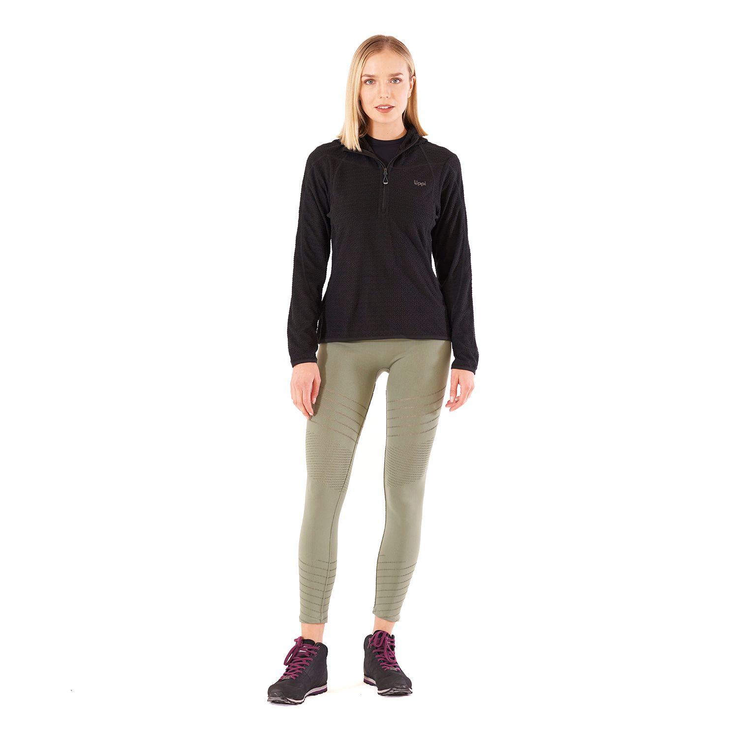 Poleron Mujer Jacaranda Nano-F 14 Zip Hoody Negro Lippi V22-6