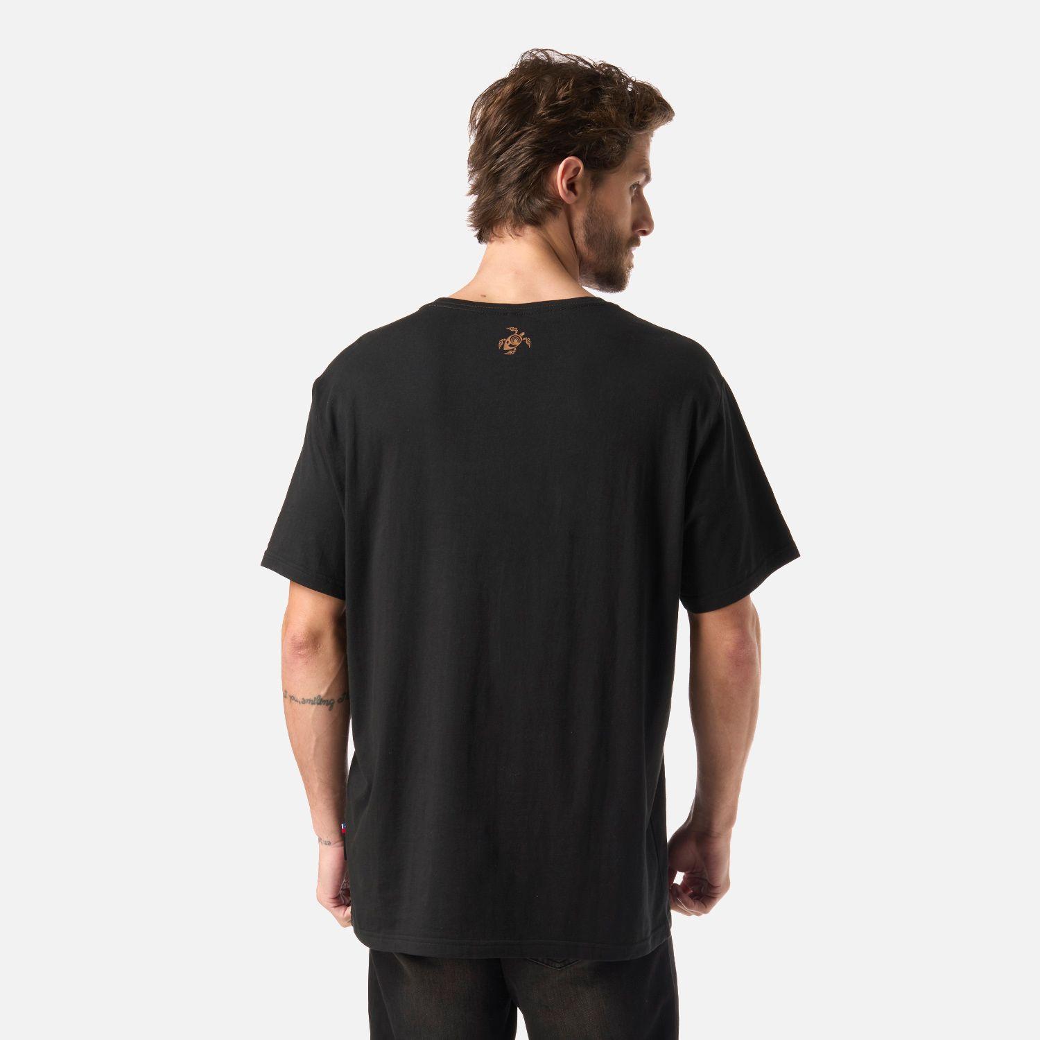 Polera Hombre Polo Negro Haka Honu-2