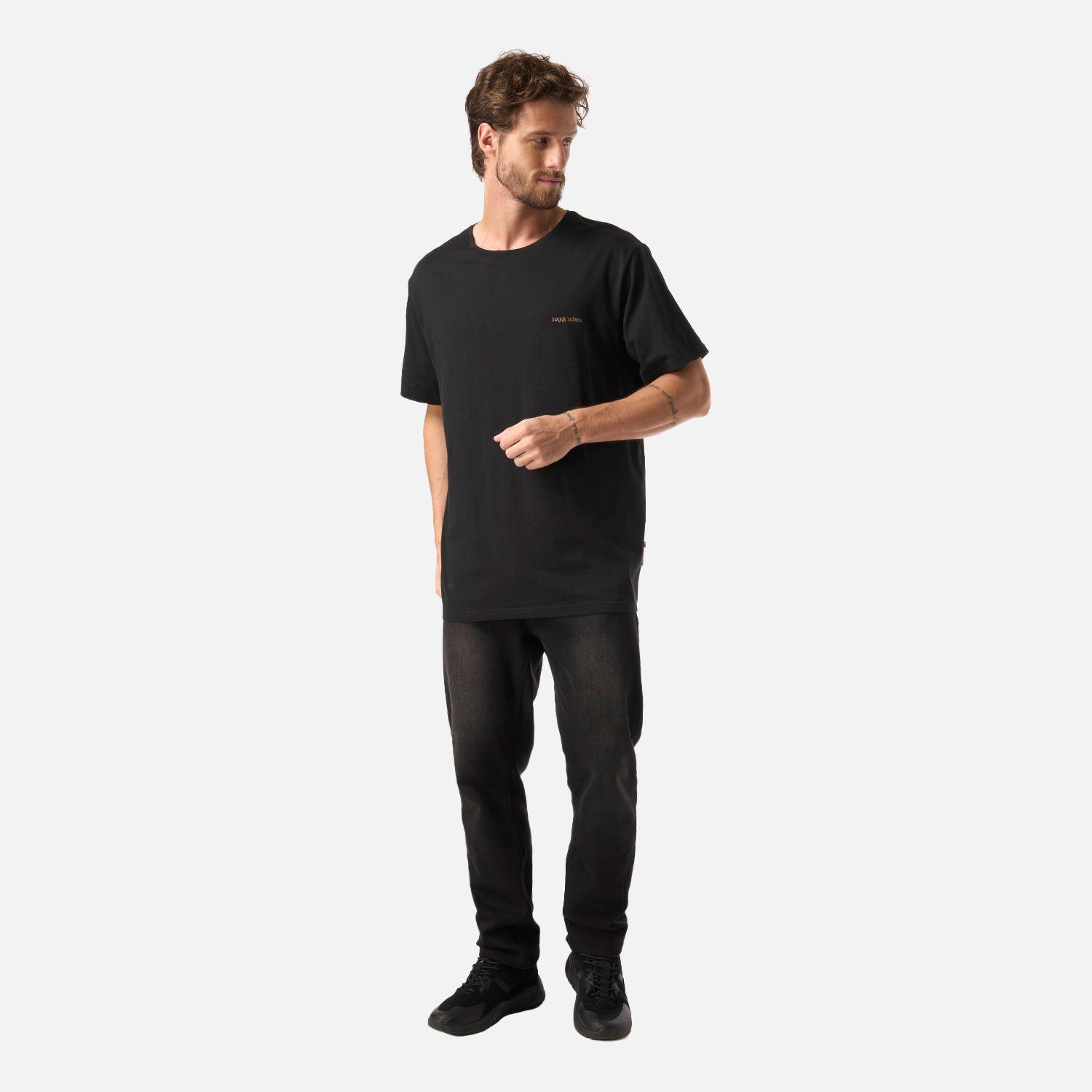Polera Hombre Polo Negro Haka Honu-4