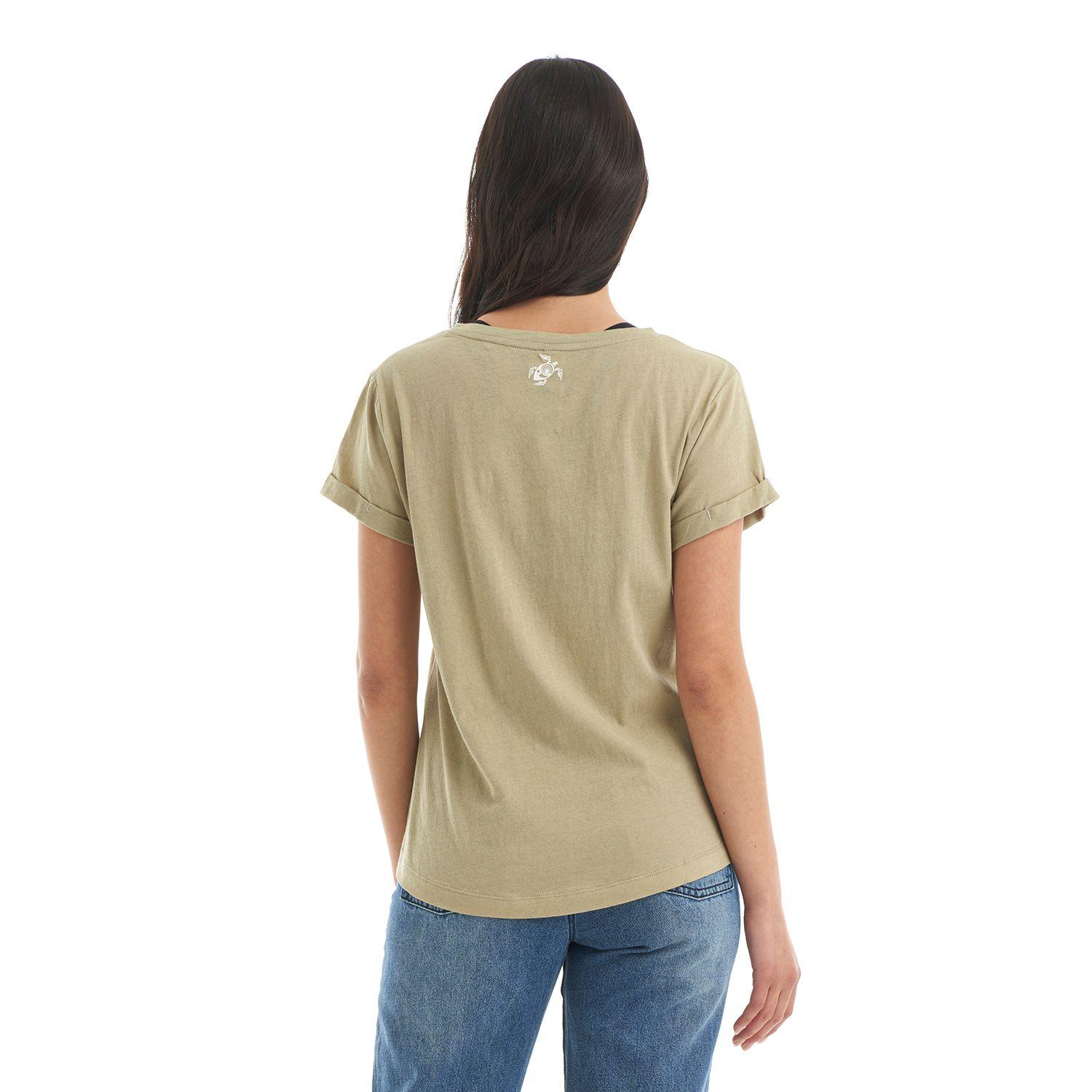 Polera Mujer Polo Verde Militar Haka Honu-5