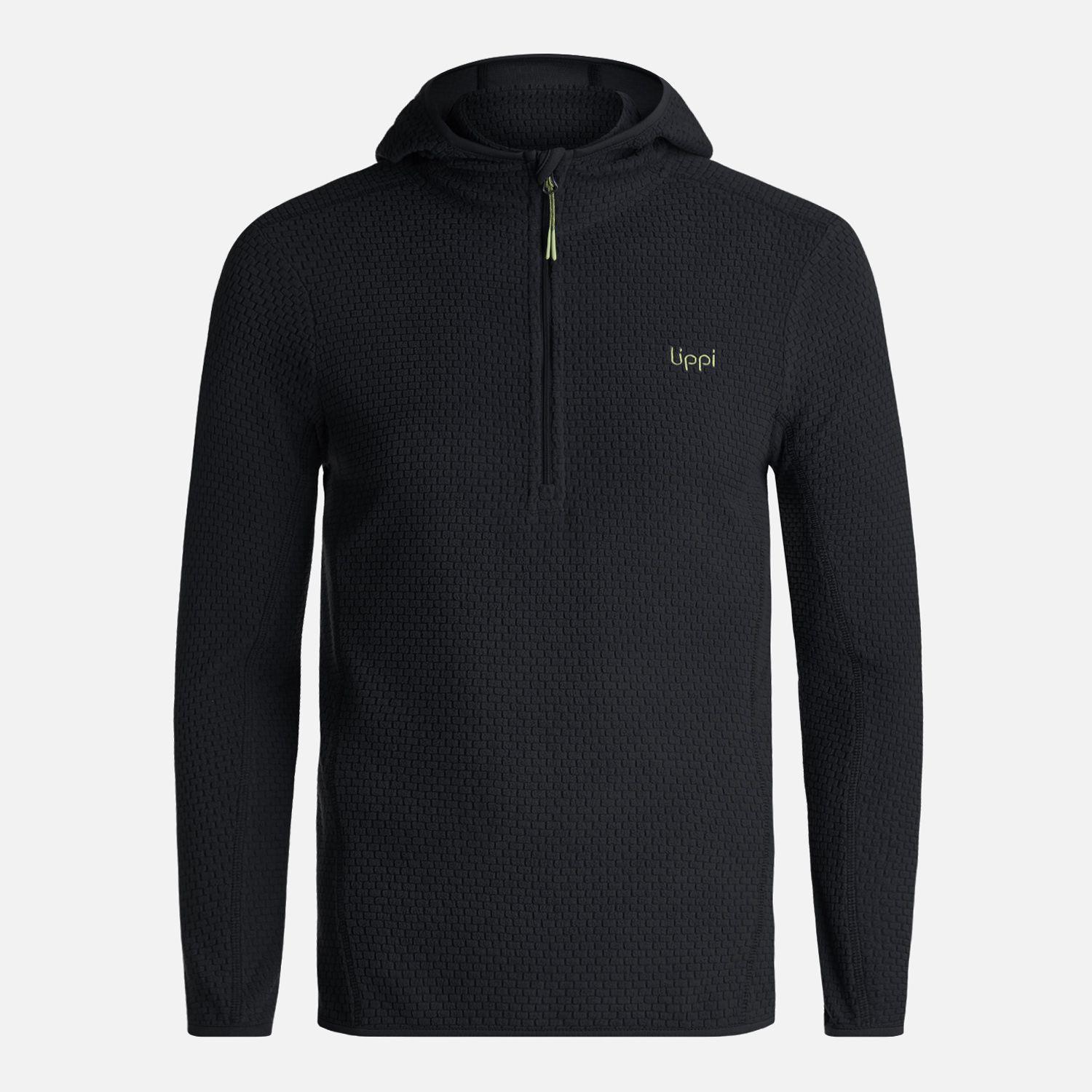 Poleron Teen Boy Mild Nano-F 14 Zip Hoody Negro Lippi I24-0