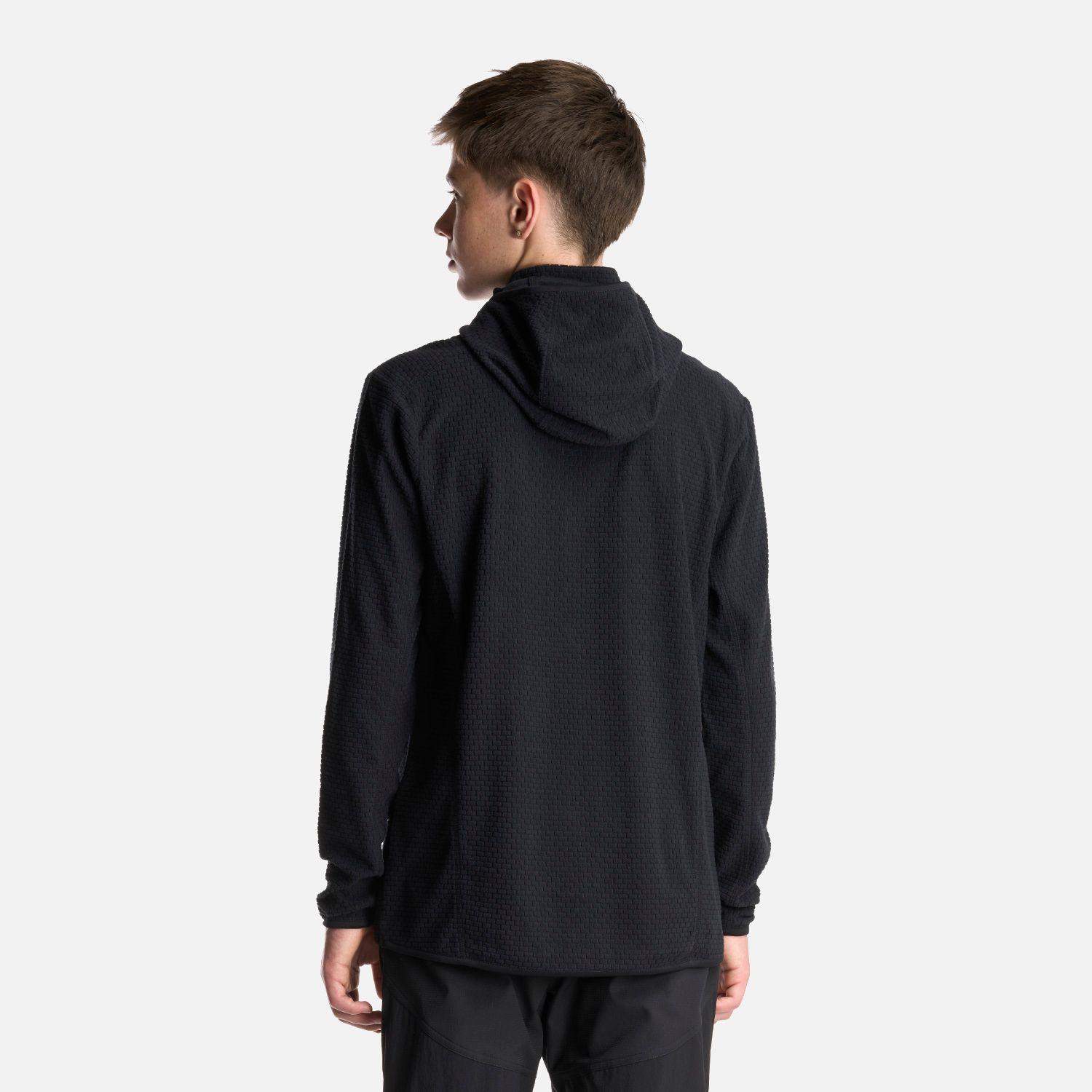 Poleron Teen Boy Mild Nano-F 14 Zip Hoody Negro Lippi I24-3