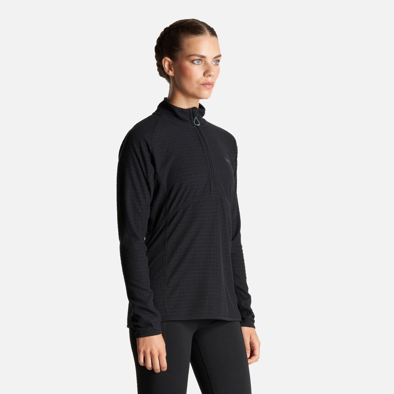 Poleron Mujer Jacaranda Nano-F 14 Zip Negro Lippi I23-2