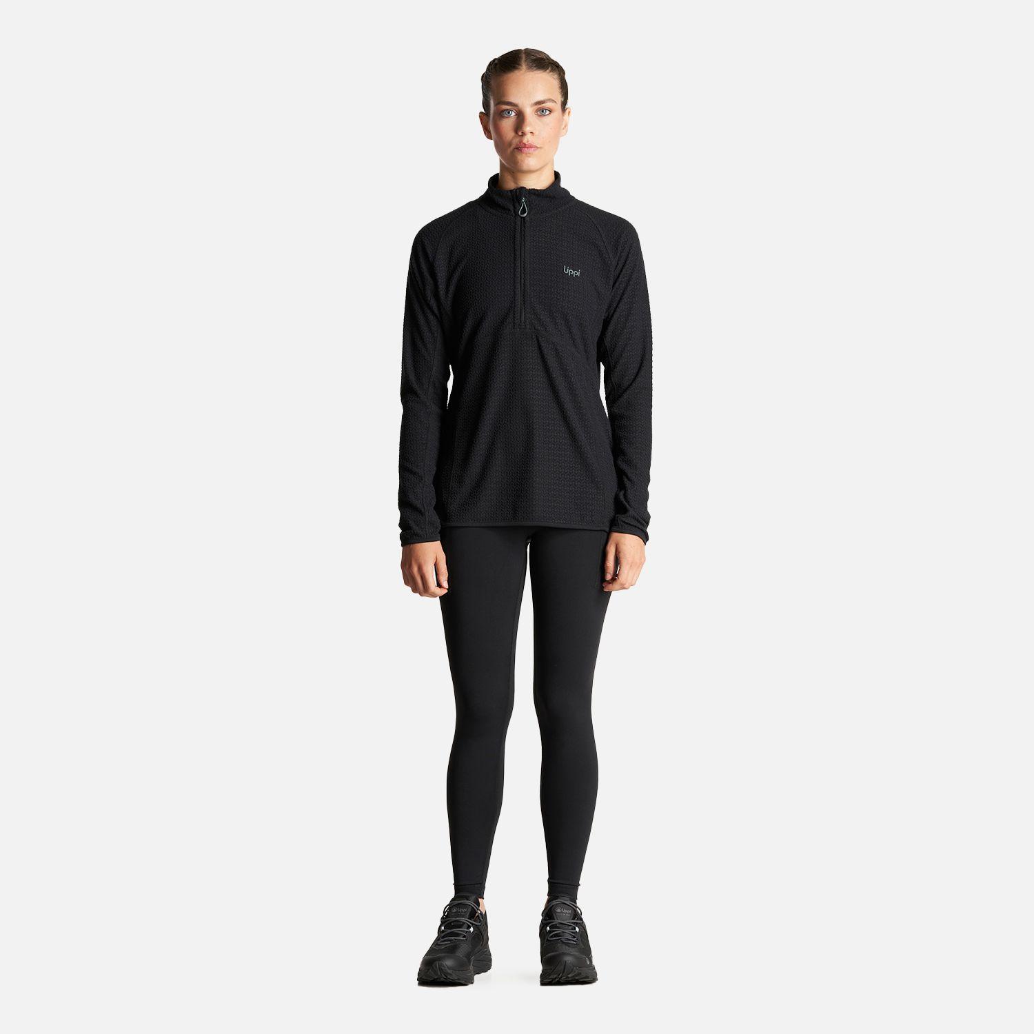 Poleron Mujer Jacaranda Nano-F 14 Zip Negro Lippi I23-5