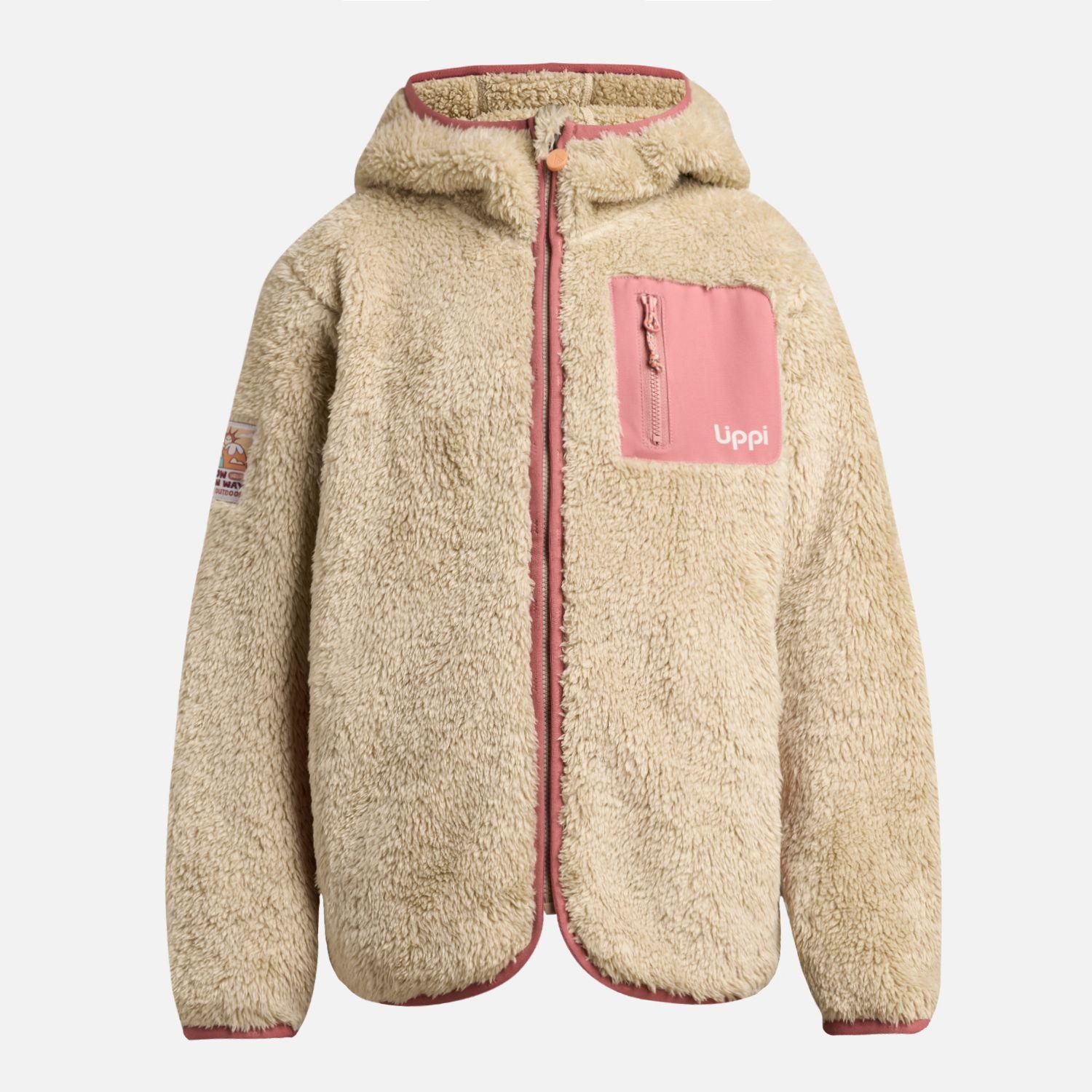Polar Niña Bear Shaggy-Pro Hoody Jacket Crudo Lippi I25-6