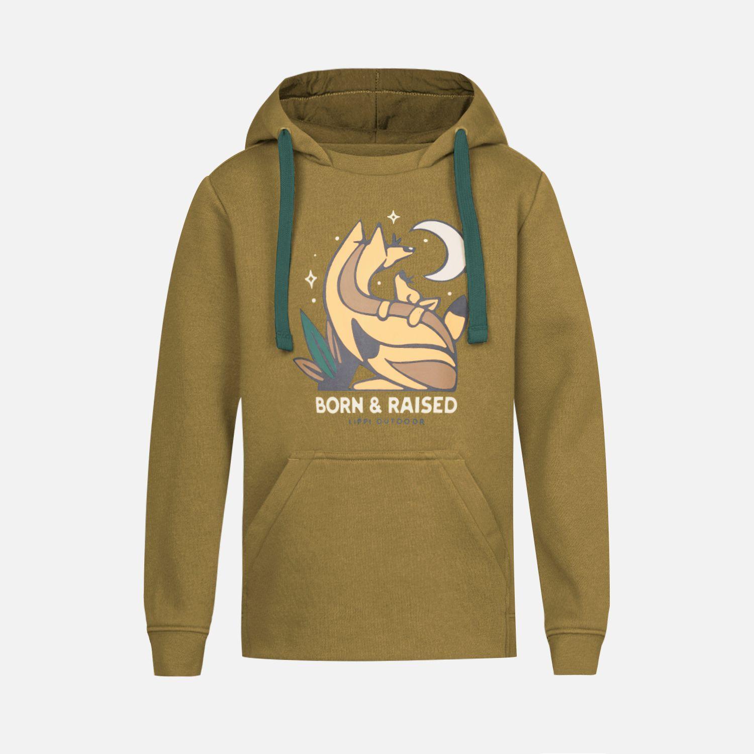 Poleron Niño Insigne Hoody Sweatshirt Café Pardo Lippi V23-0