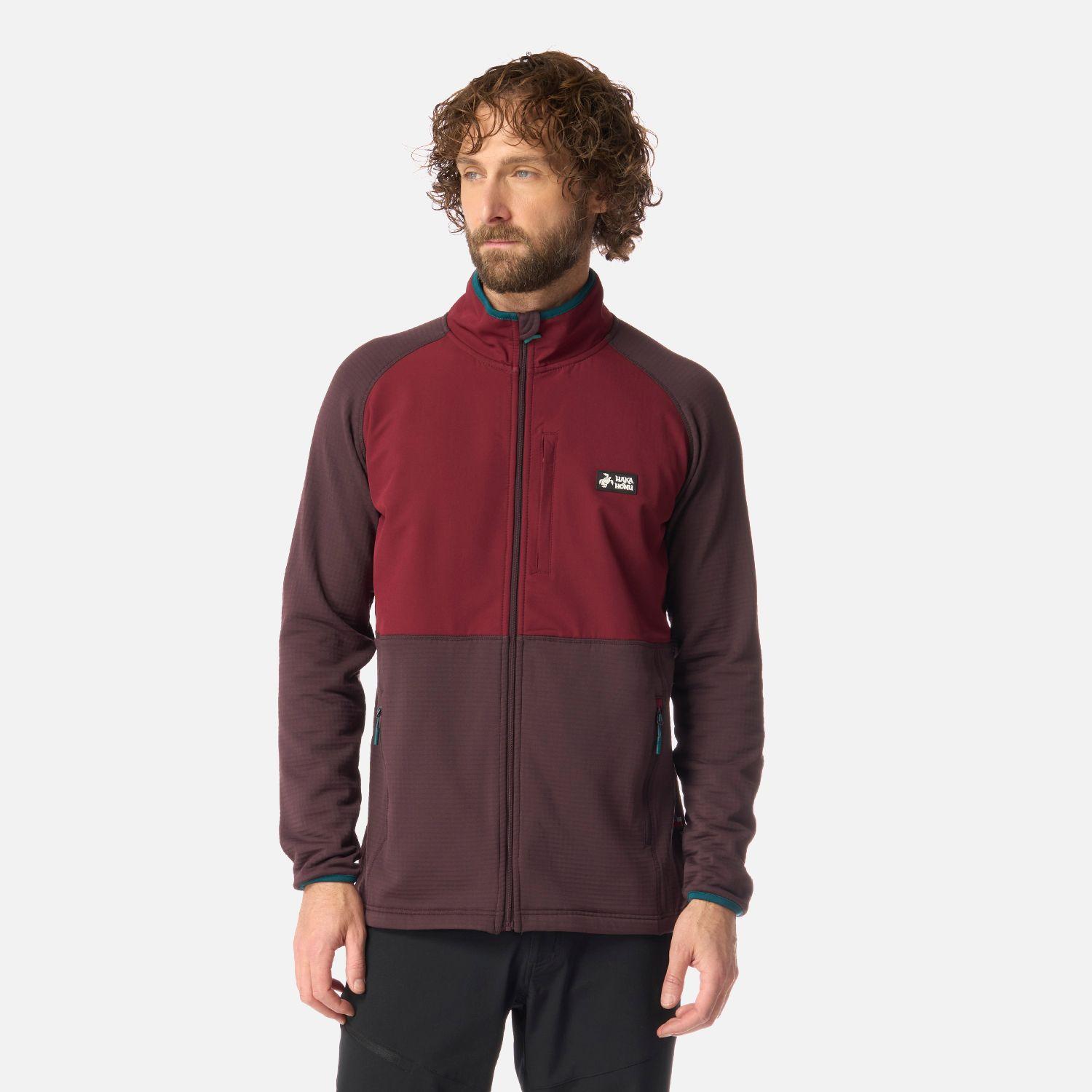 Polerón Hombre Taina Full Zip Burdeo Haka Honu I26-0