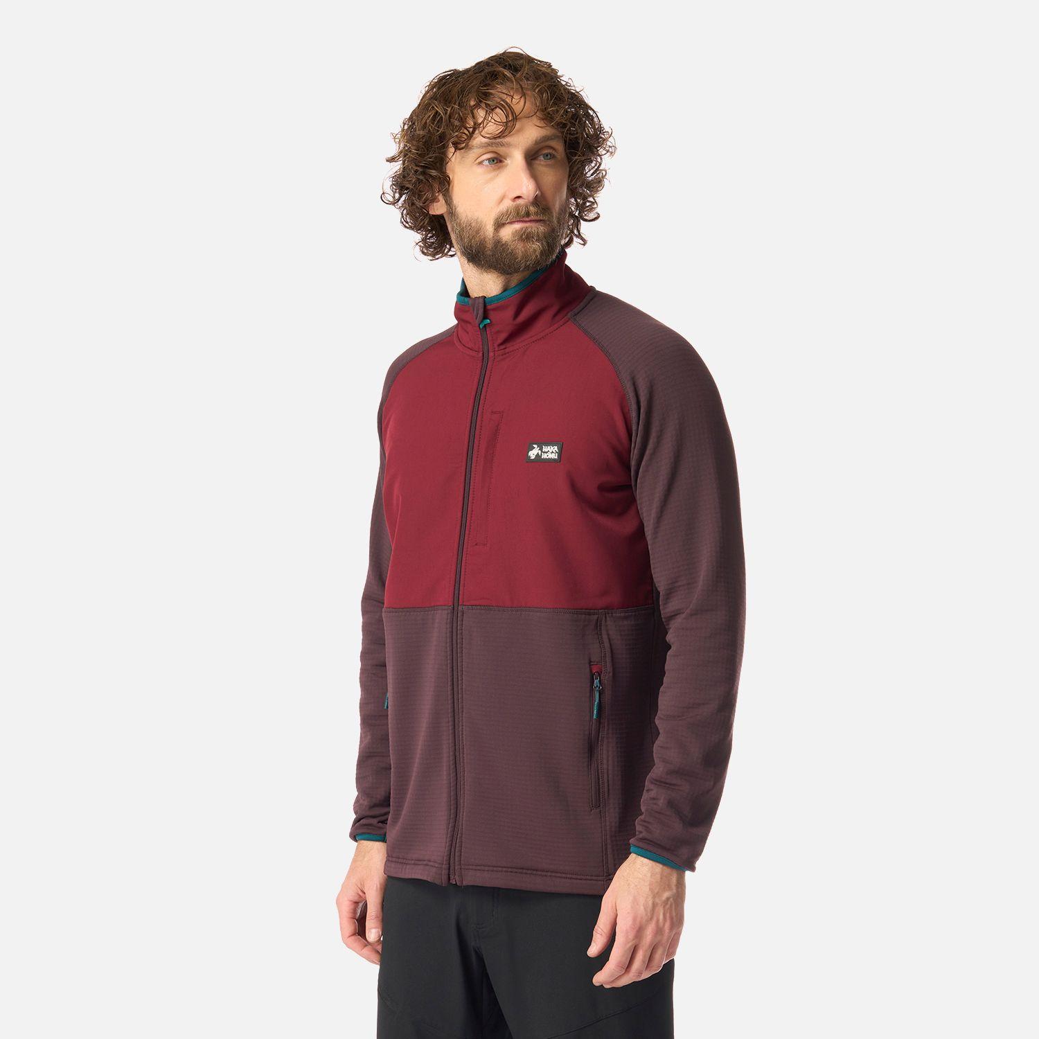 Polerón Hombre Taina Full Zip Burdeo Haka Honu I26-1