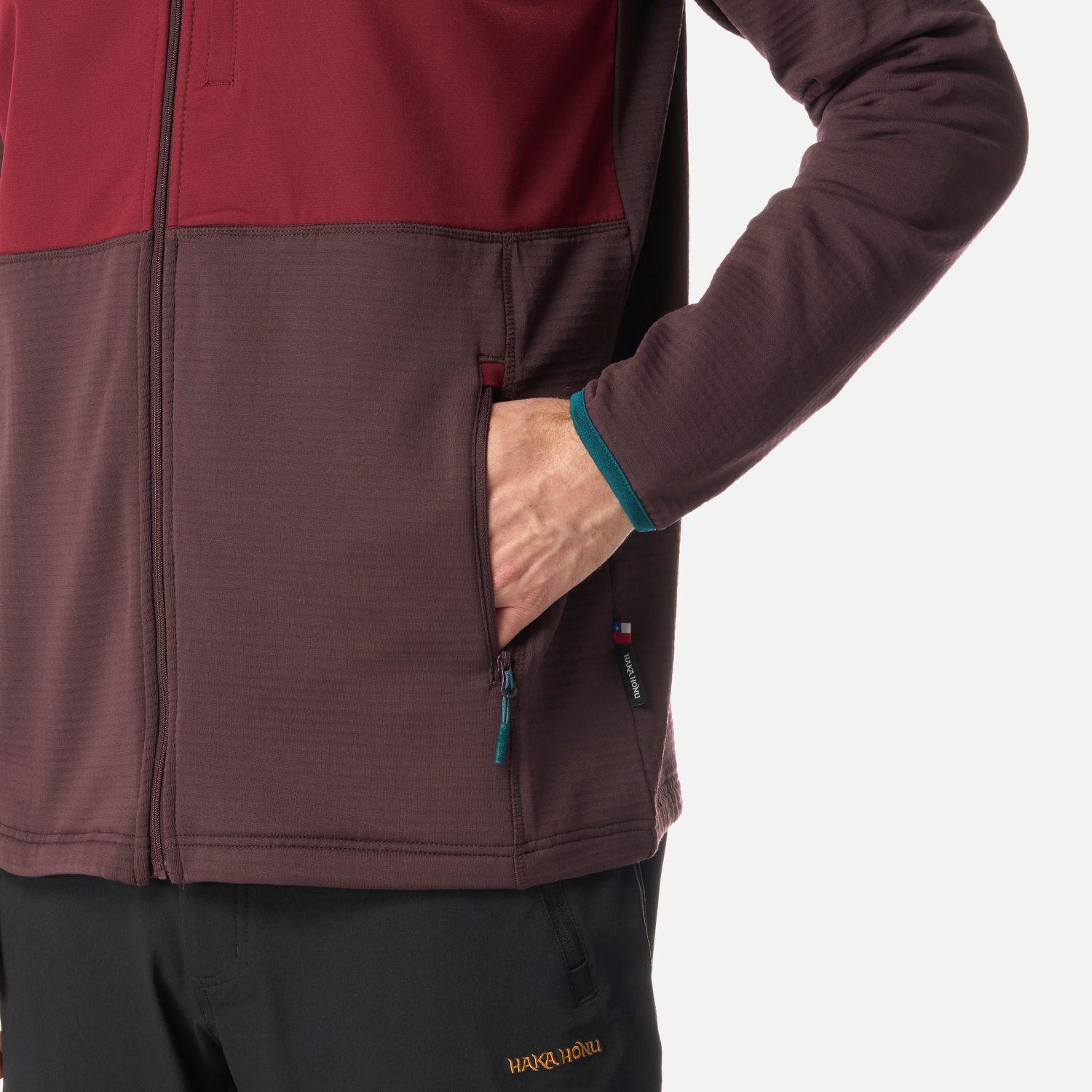 Polerón Hombre Taina Full Zip Burdeo Haka Honu I26-4