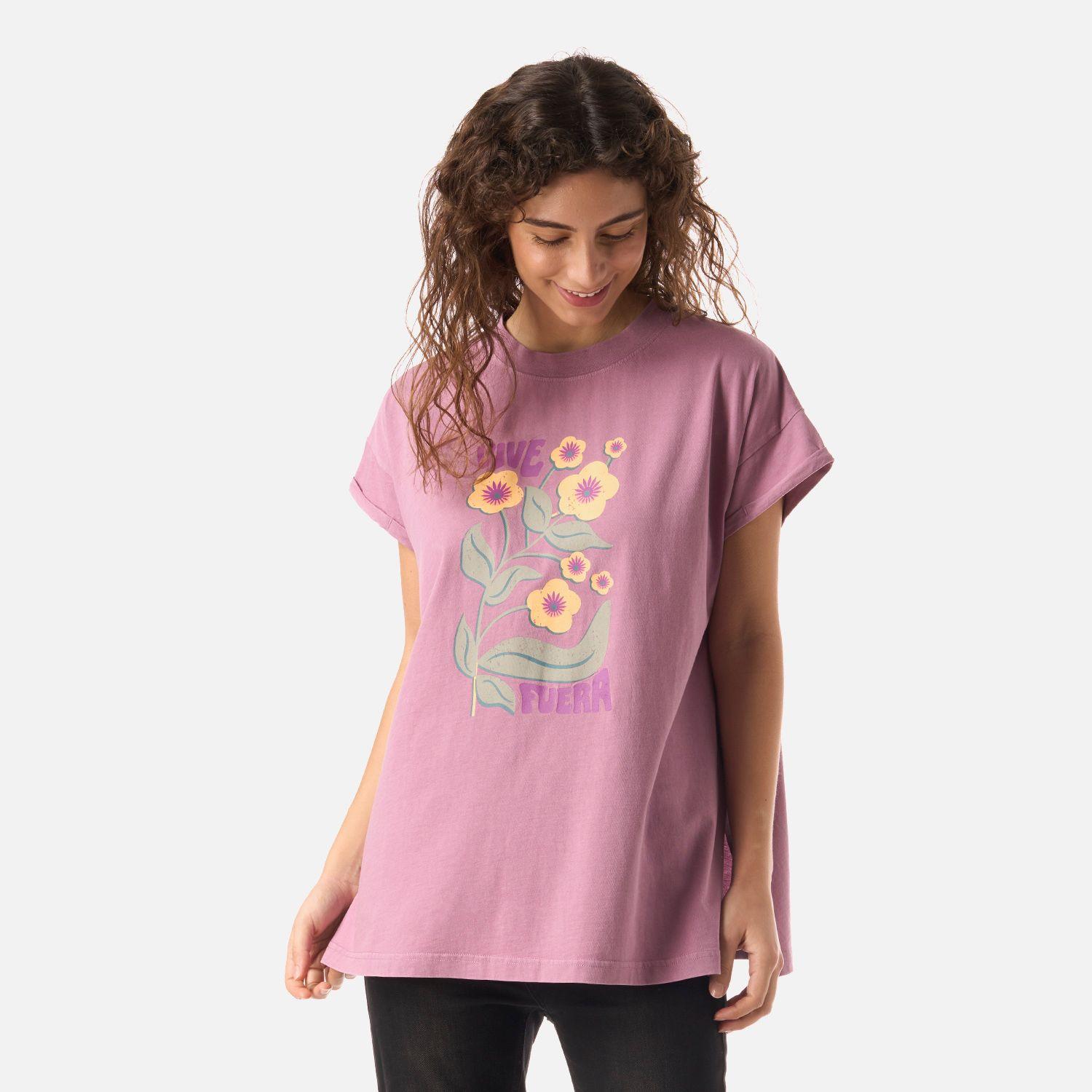 Polera Mujer Garza Lila Haka Honu V26-1
