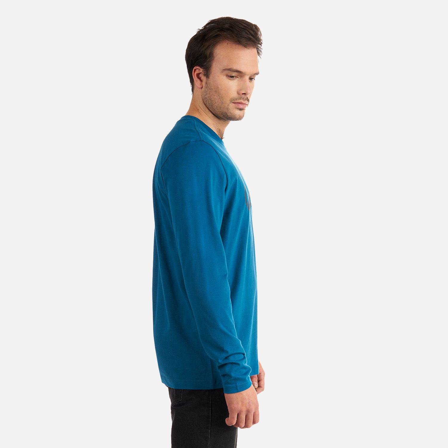 Polera Hombre Logo Lippi Long Sleeve T-Shirt Azul Lippi-3