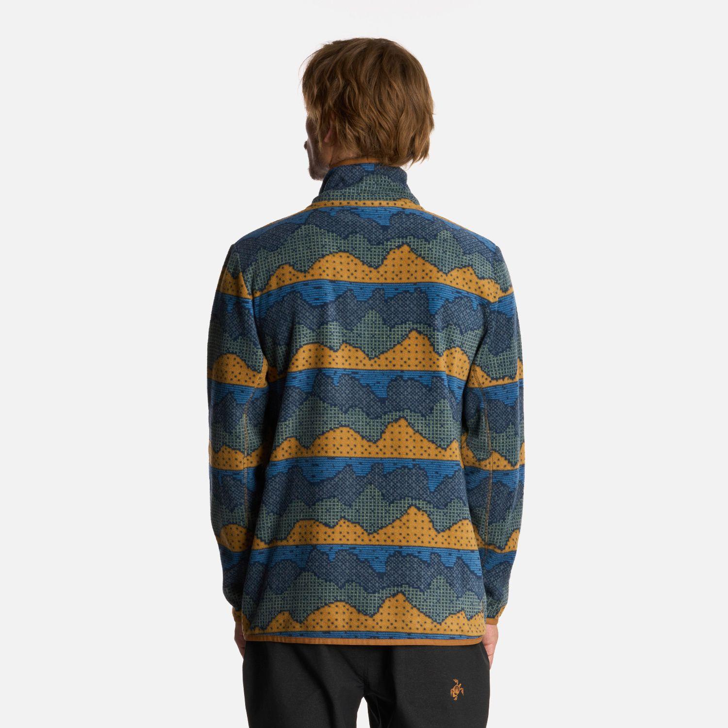 Polerón Hombre Tokerau Pro Print Mostaza Haka Honu I25-2