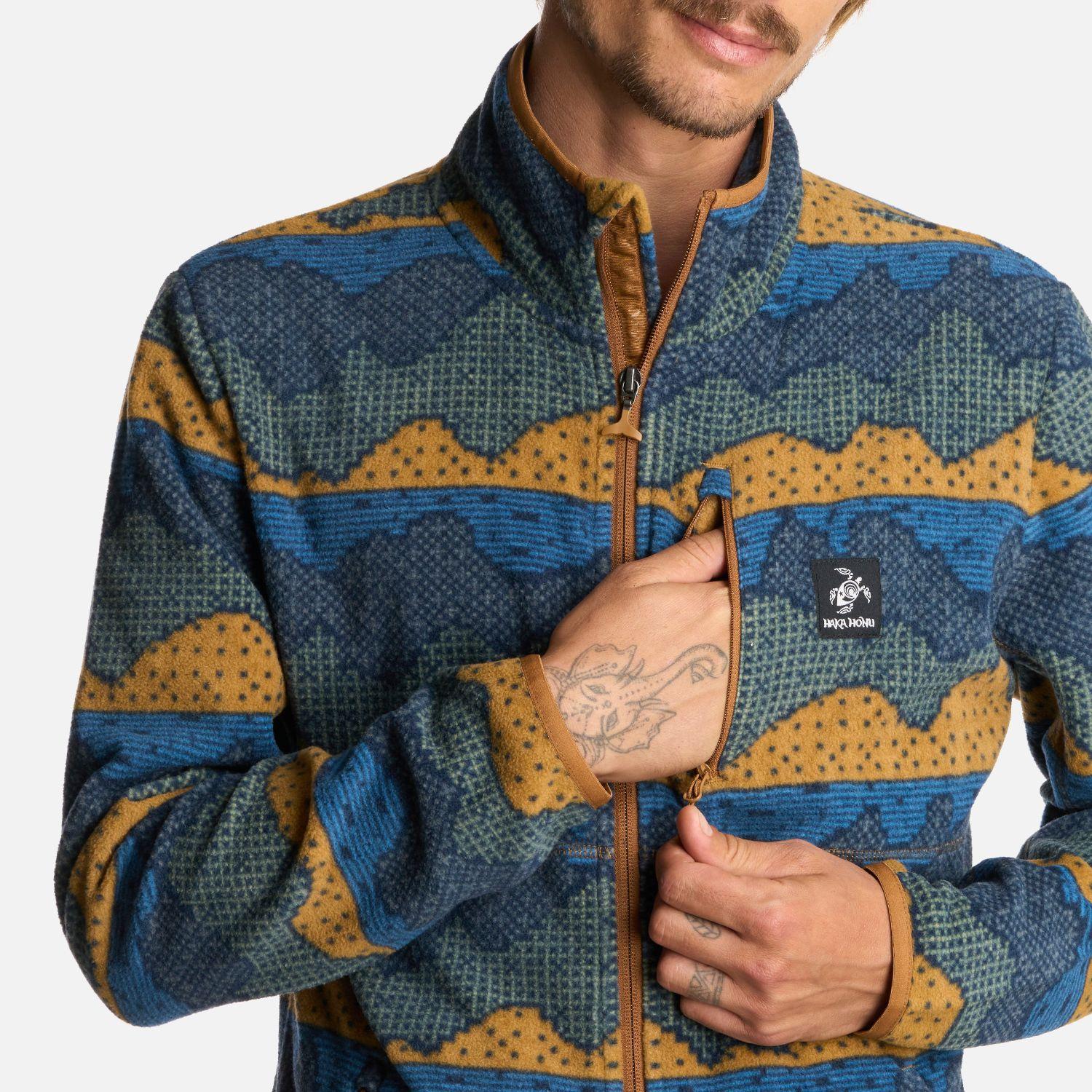 Polerón Hombre Tokerau Pro Print Mostaza Haka Honu I25-3