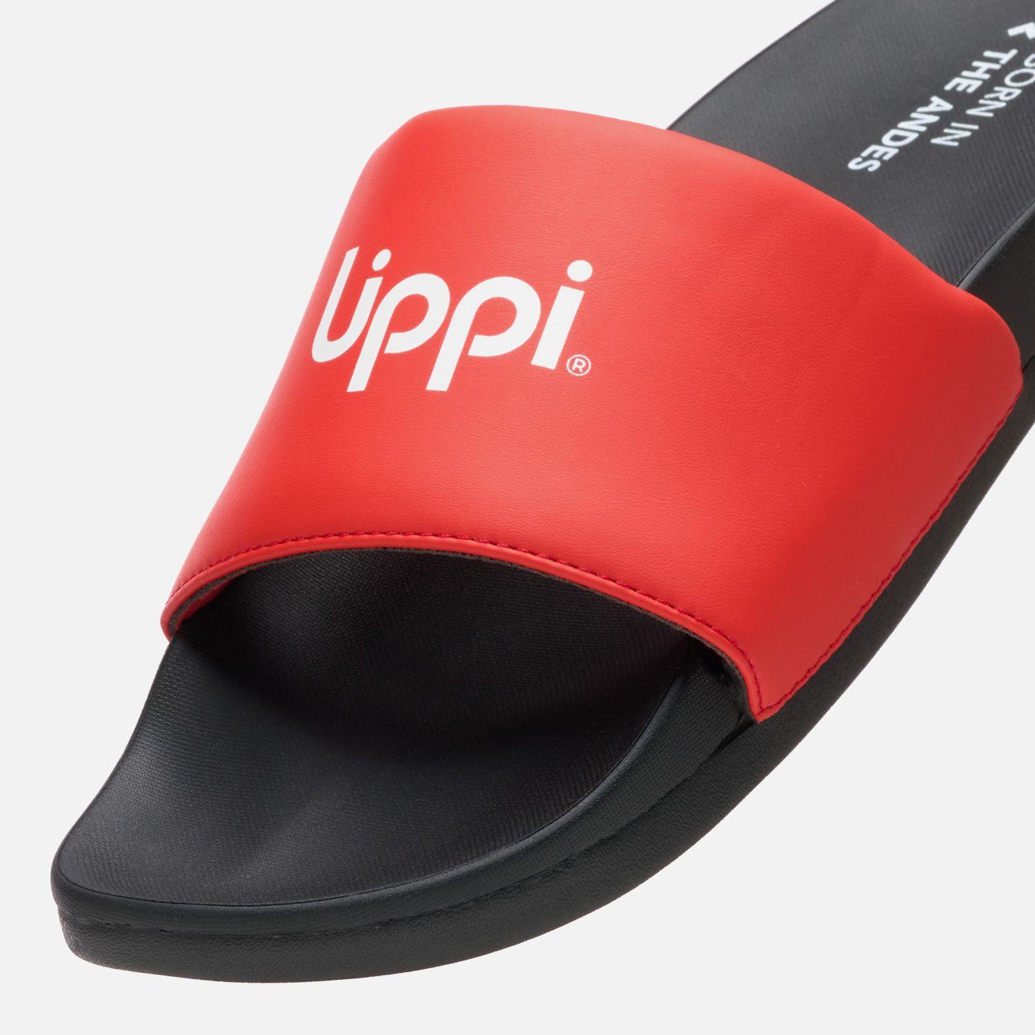 Sandalia Hombre Insigne Slide Rojo Lippi V25-1