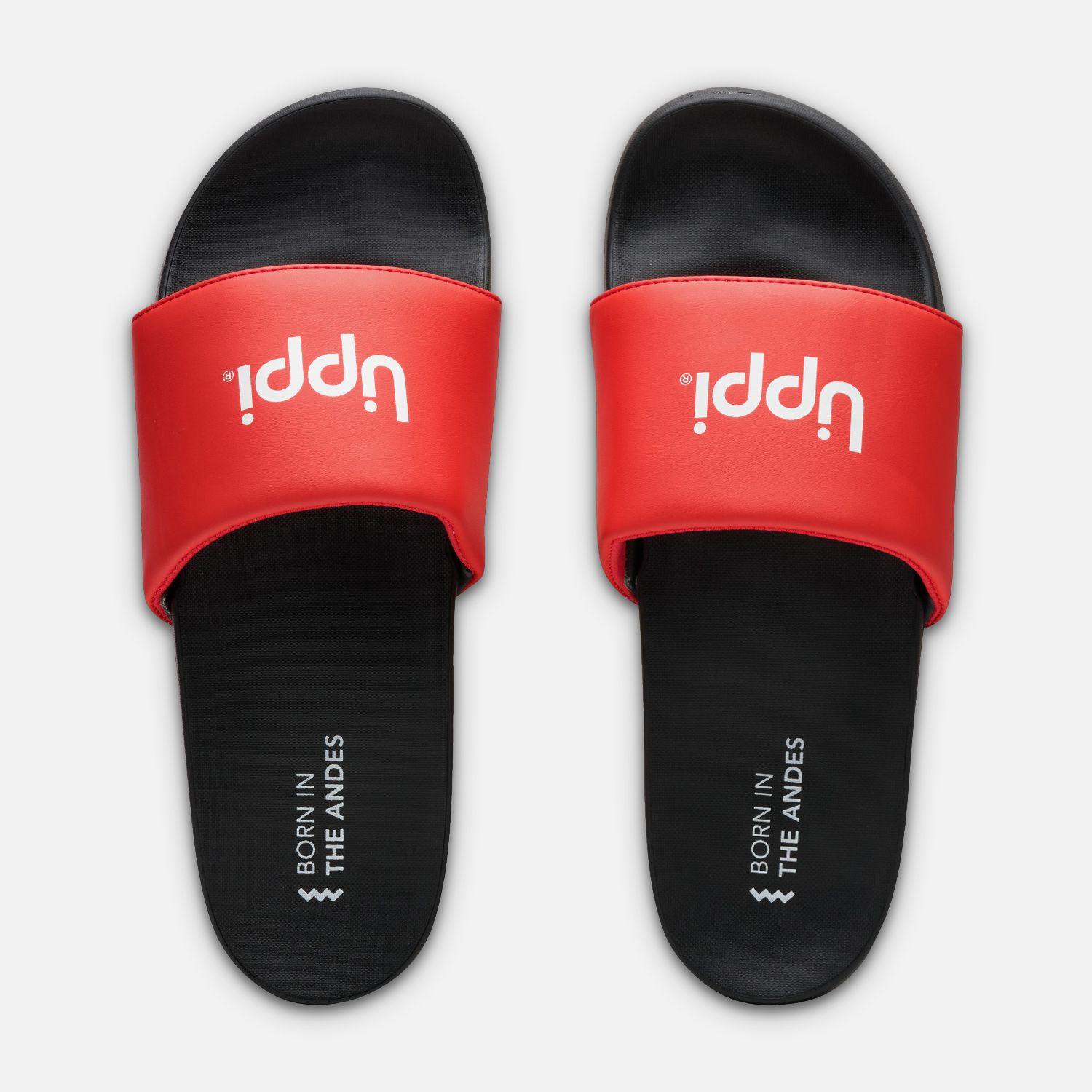 Sandalia Hombre Insigne Slide Rojo Lippi V25-5