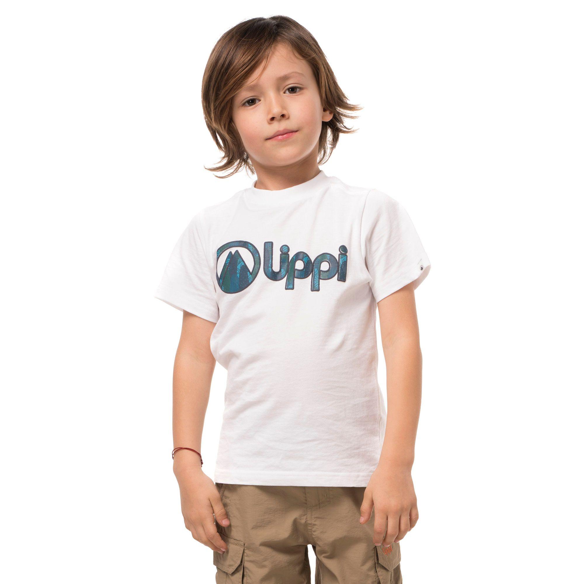 Polera Niño Logo Lippi UV-Stop T-Shirt Turquesa Verde Lippi-1