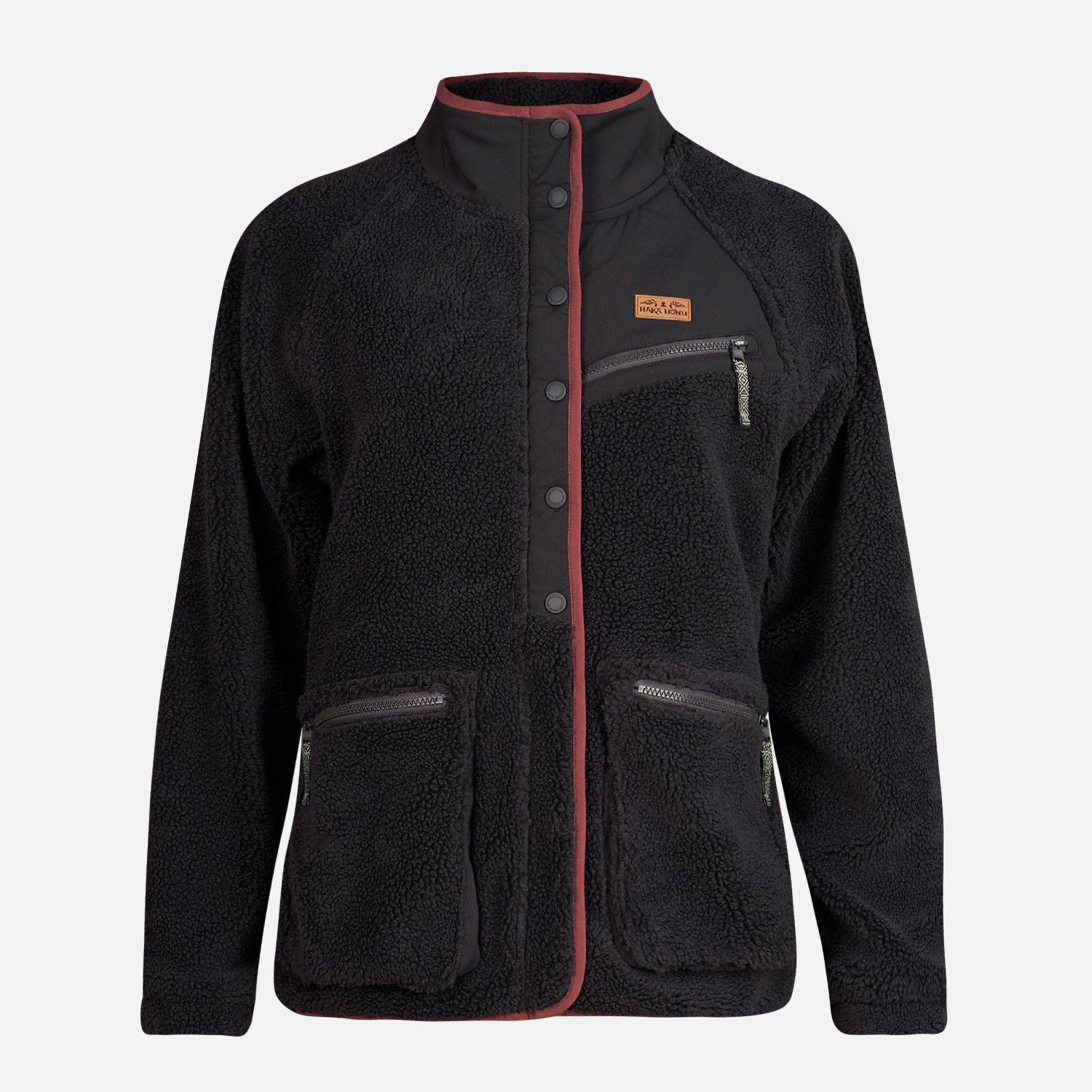 Chaqueta Mujer Zip-Porrito Negro Haka Honu I23-0