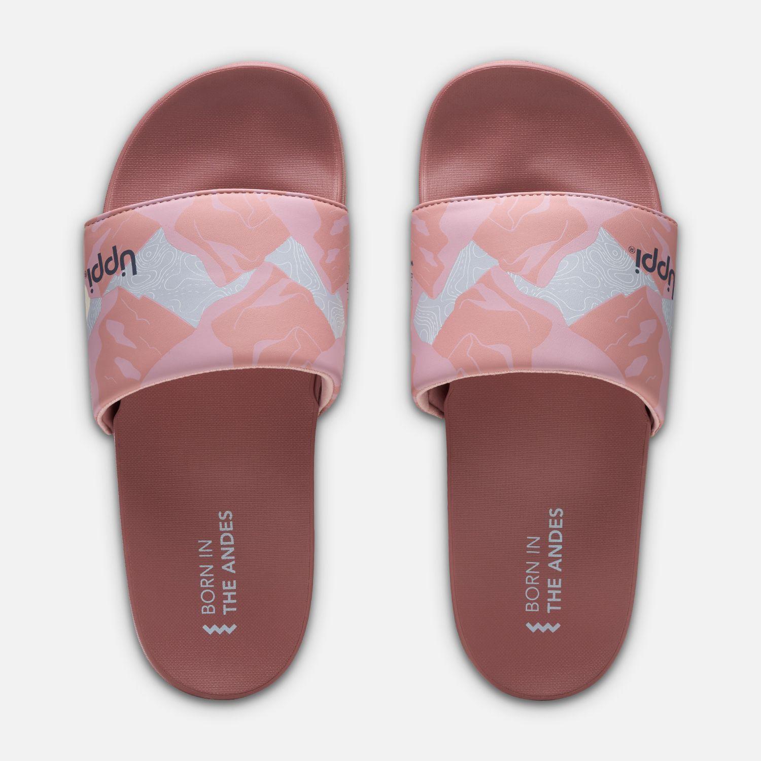 Sandalia Mujer Insigne Slide Print Palo Rosa Lippi V25-5