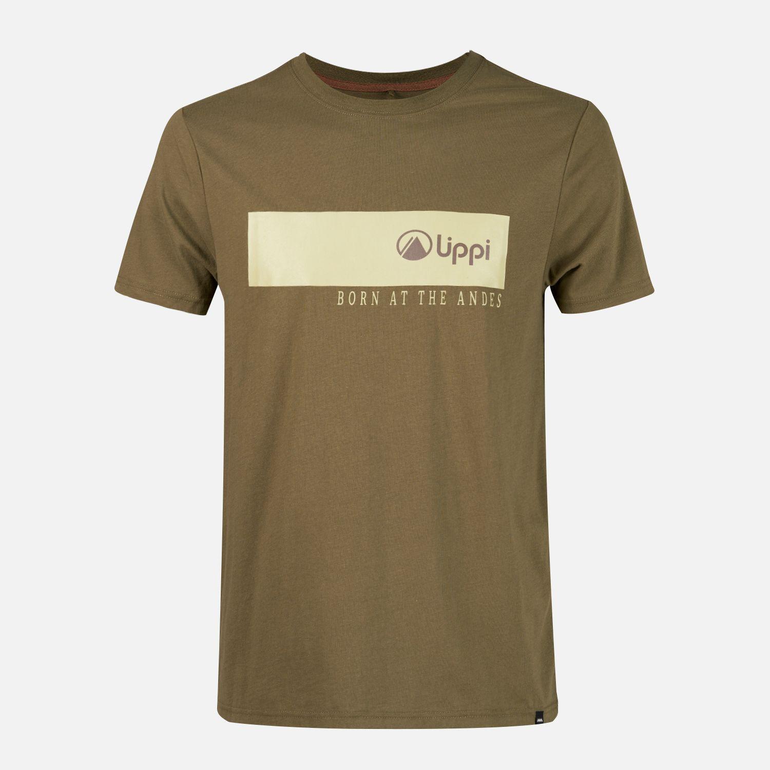 Polera Hombre Logo Lippi T-Shirt Front Line Oliva Oscuro Lippi-0