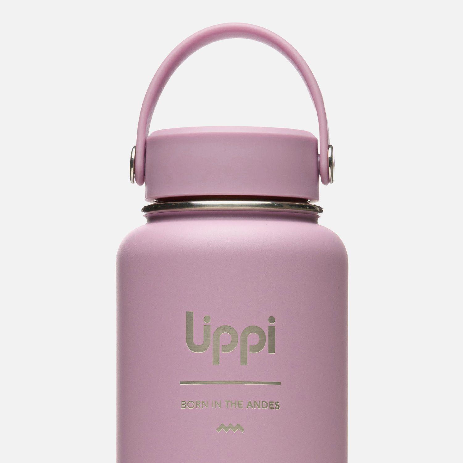 Botella Unisex Light Steel Wide Top Bottle 950ml Rosa Lippi-2