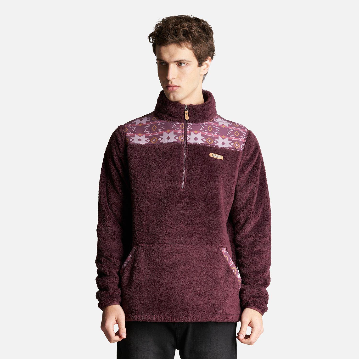 Poleron Hombre Baggy Sweatshirt Burdeo Lippi-1