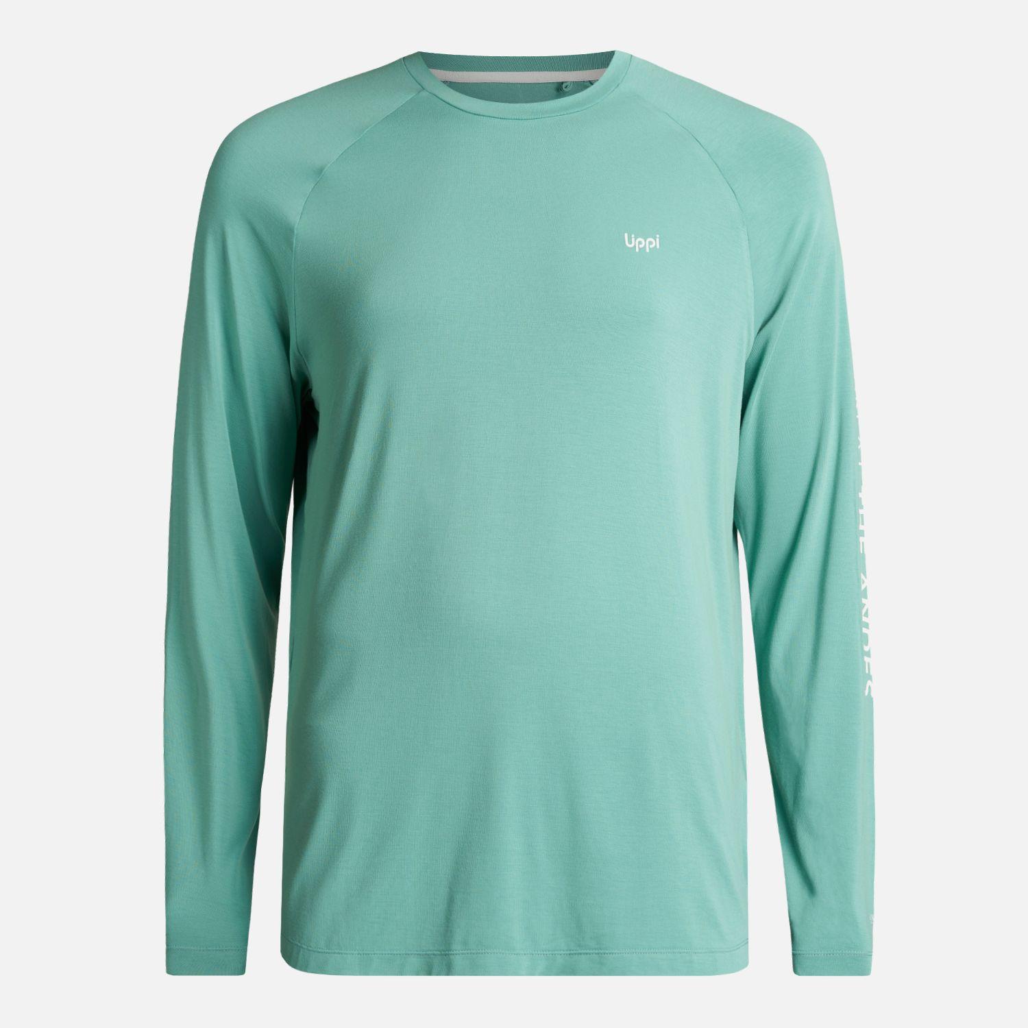 Polera Hombre Sun Action Long Sleeve Q-Dry Tshirt Turquesa Lippi-0