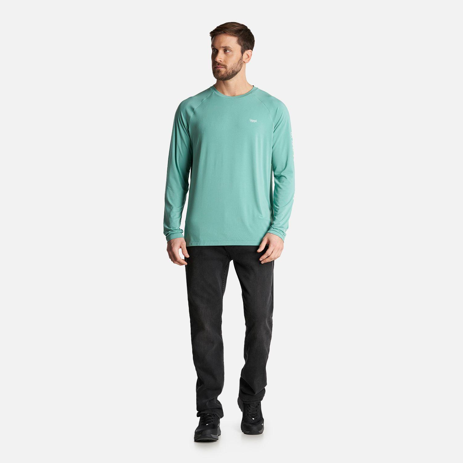 Polera Hombre Sun Action Long Sleeve Q-Dry Tshirt Turquesa Lippi-5