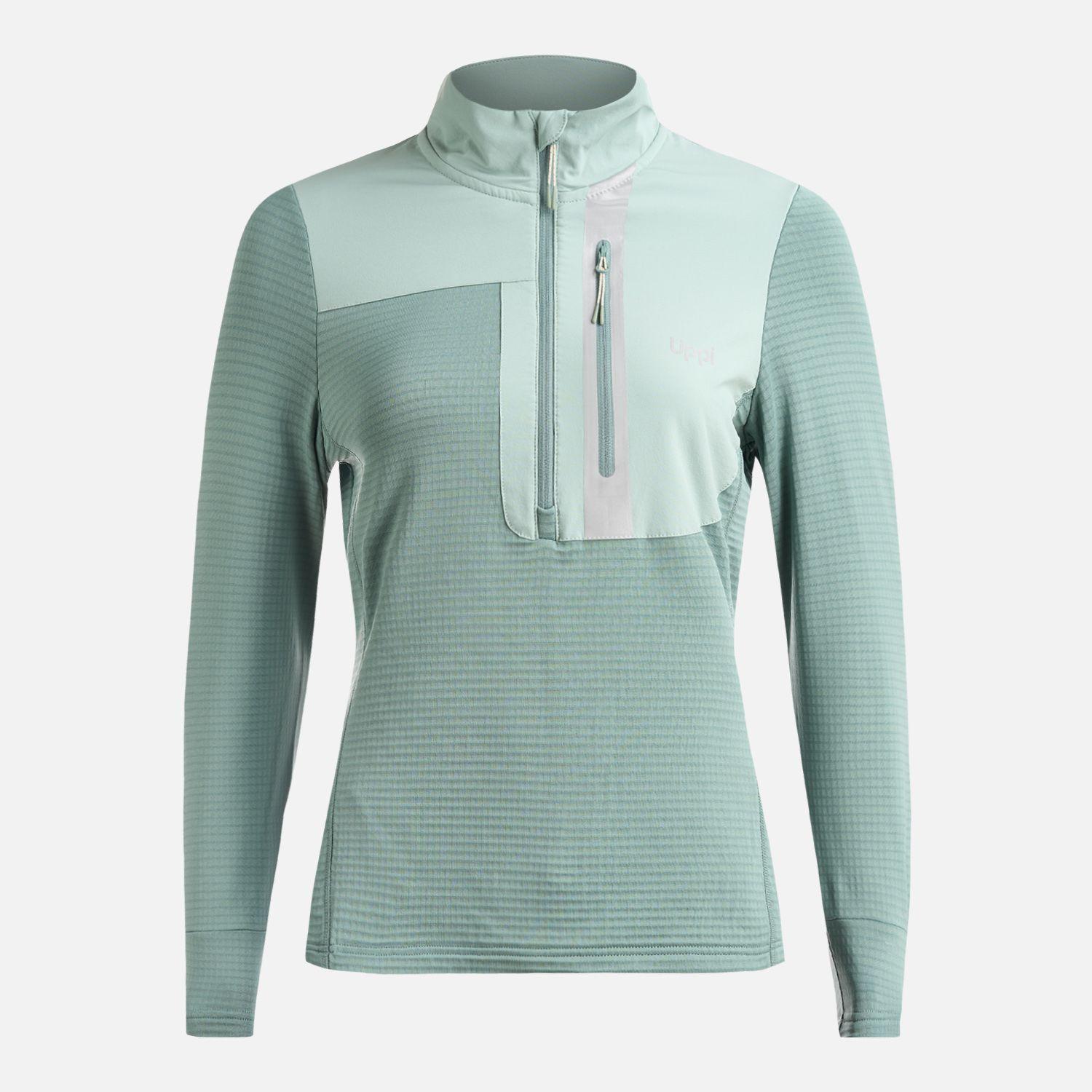 Poleron Mujer Karova Nano F 1/4 Zip Jade Lippi-0