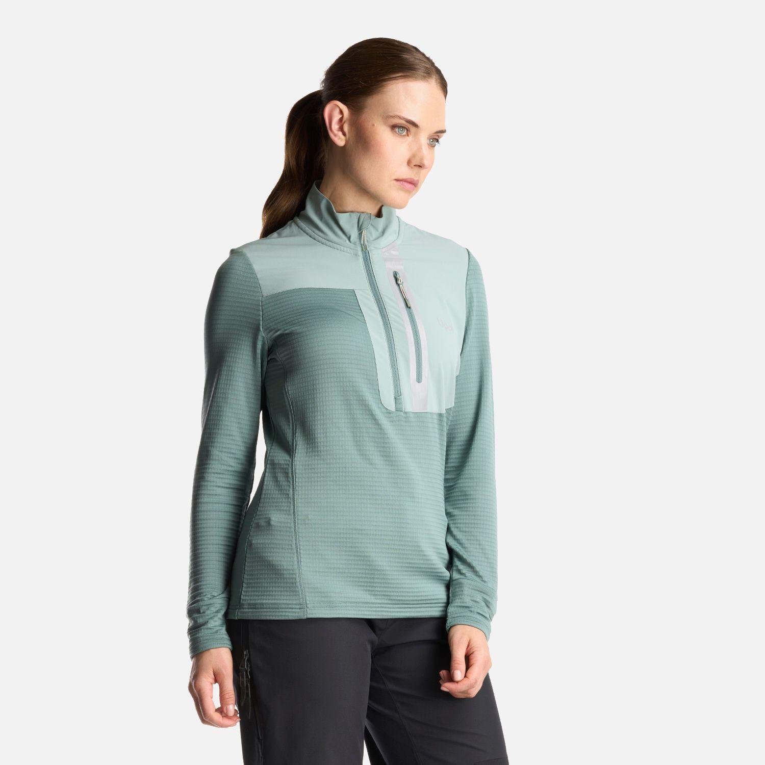 Poleron Mujer Karova Nano F 1/4 Zip Jade Lippi-2