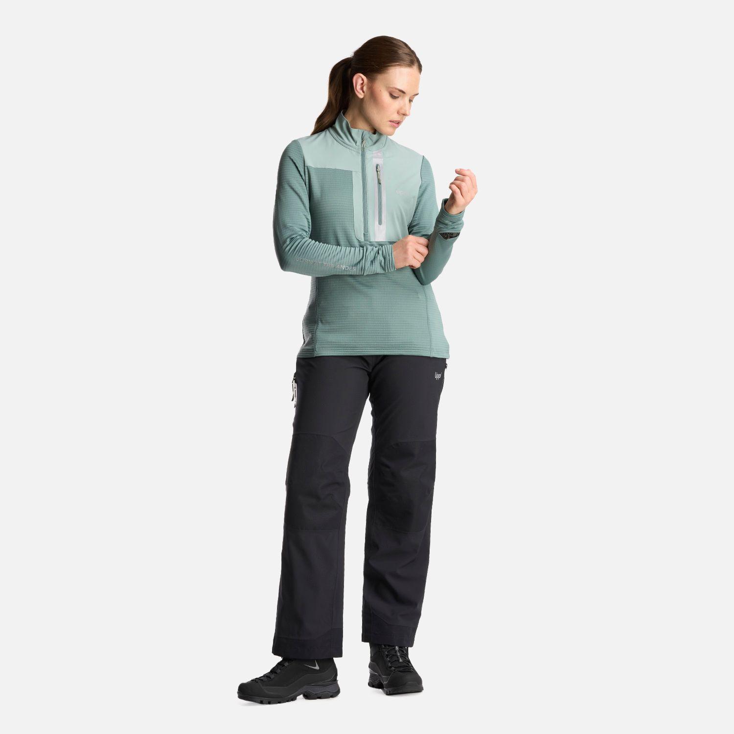 Poleron Mujer Karova Nano F 1/4 Zip Jade Lippi-7