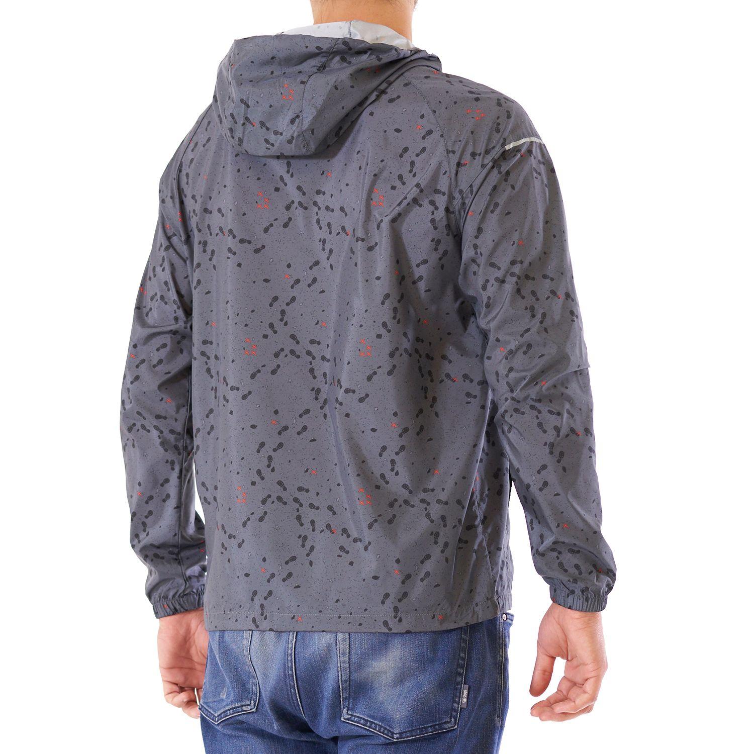 Chaqueta Hombre Nightfall Wind-Breaker Hoody Jacket Print Gris Oscuro Lippi-3